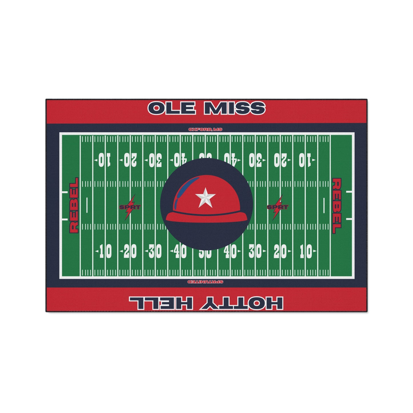 Ole Miss- GameDay Football Rug