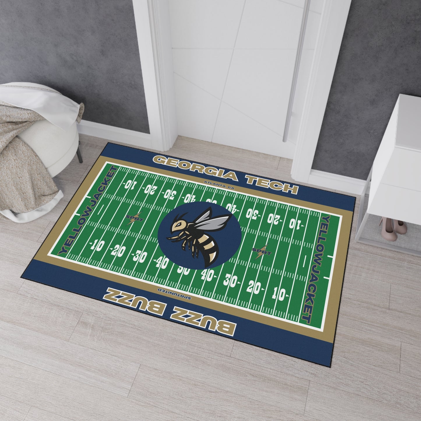 Georgia Tech - GameDay Football Rug