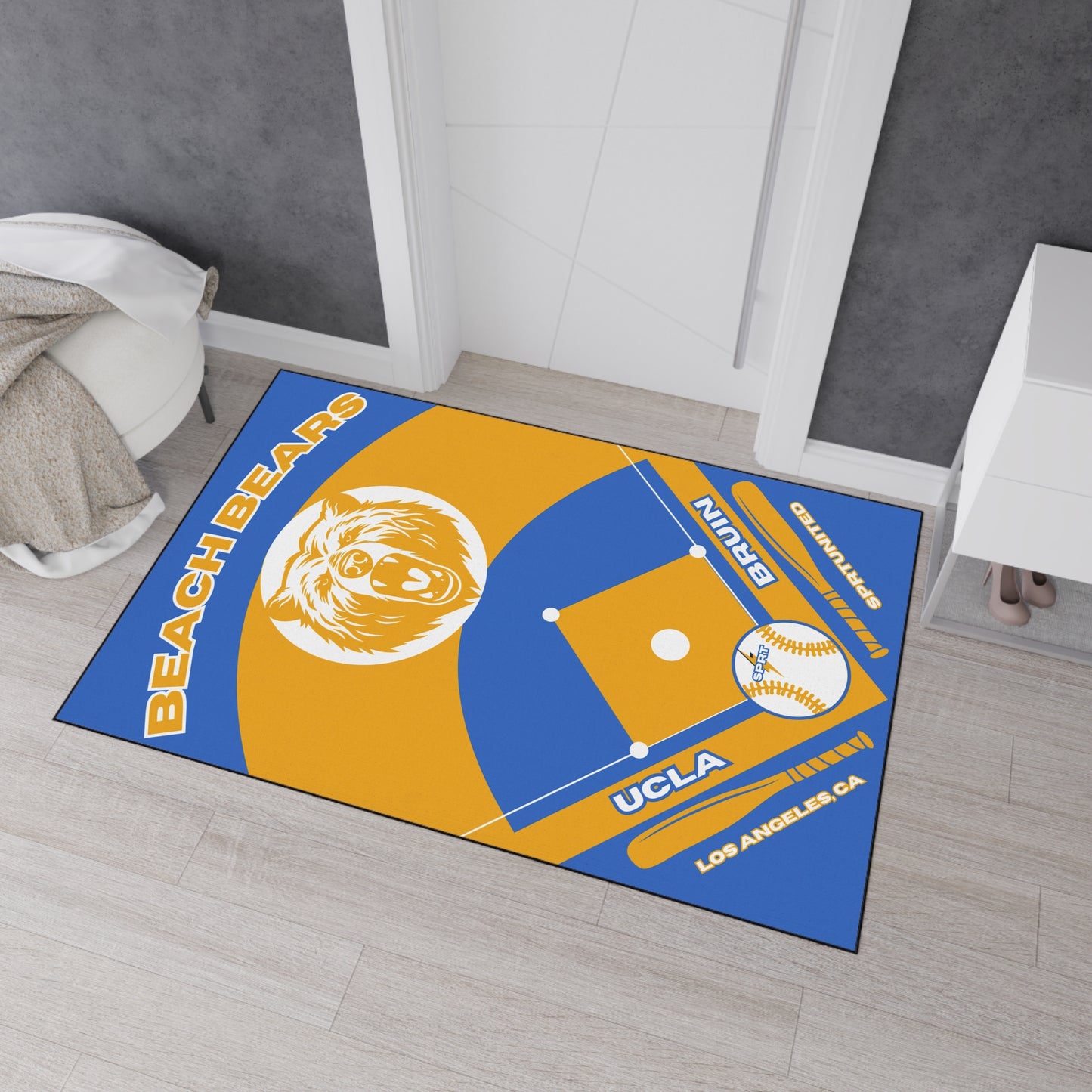 UCLA- Baseball Rug