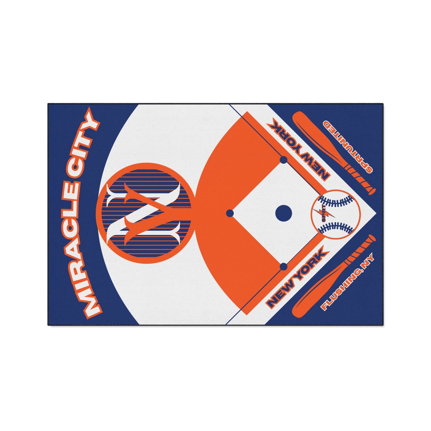 NY Mets- GameDay Baseball Rug