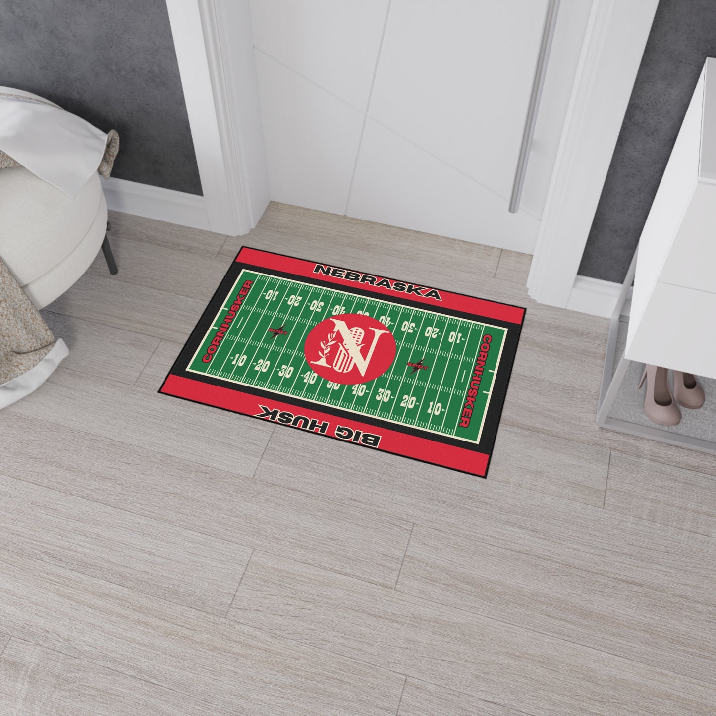 Nebraska - GameDay Football Rug