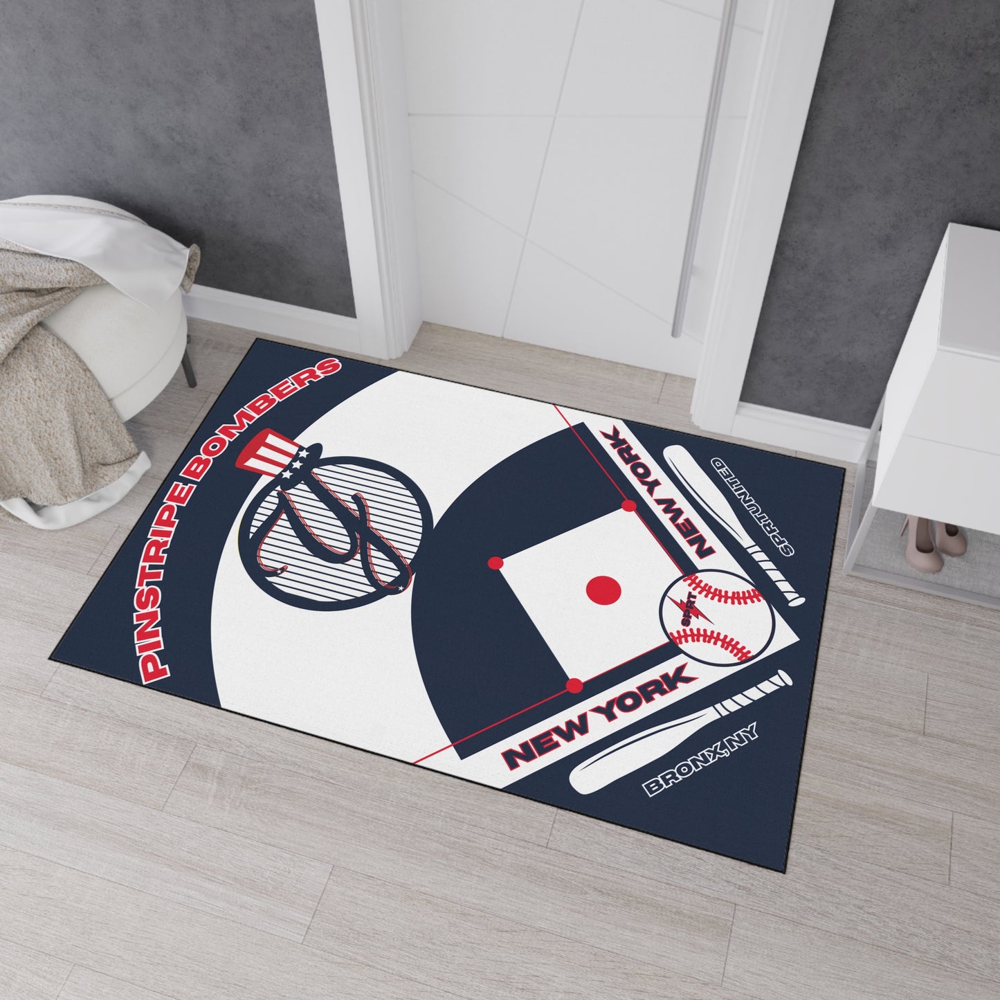 NY Yankees- GameDay Baseball Rug