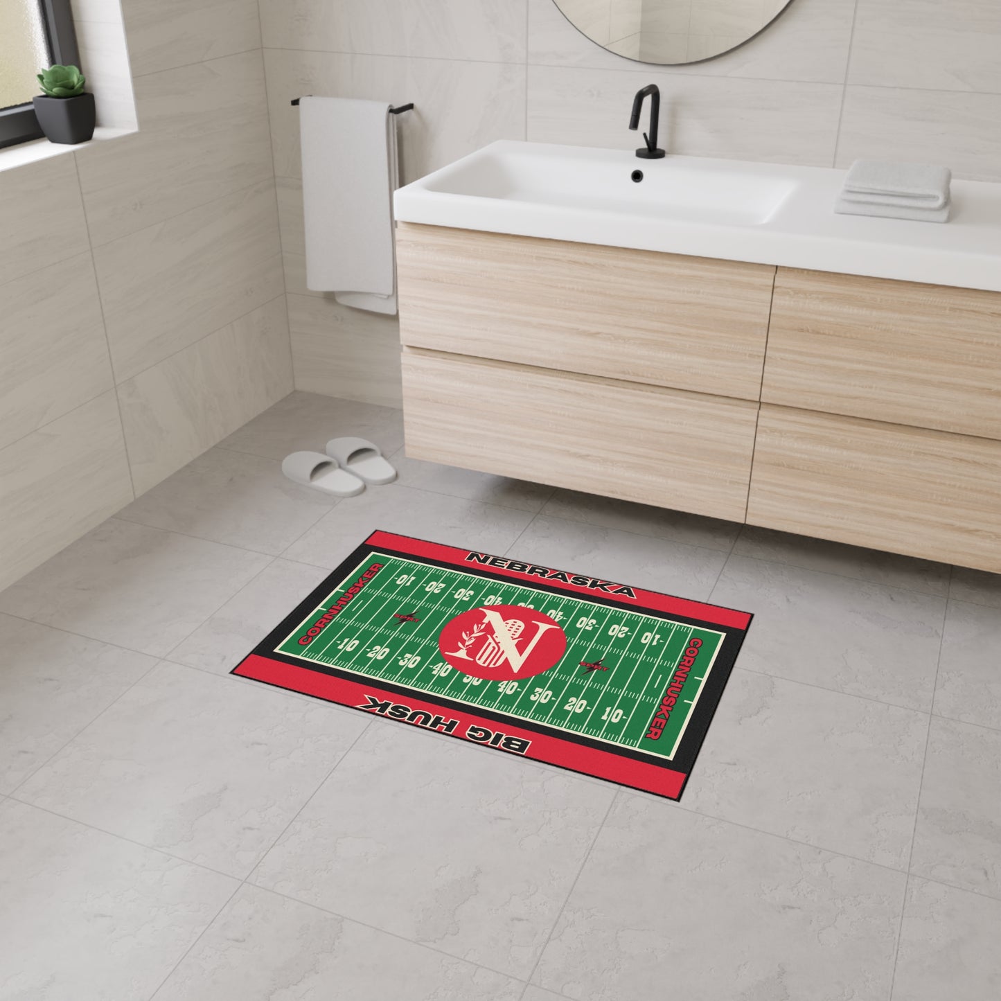 Nebraska - GameDay Football Rug