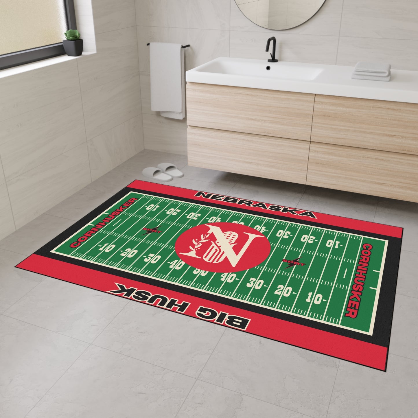 Nebraska - GameDay Football Rug