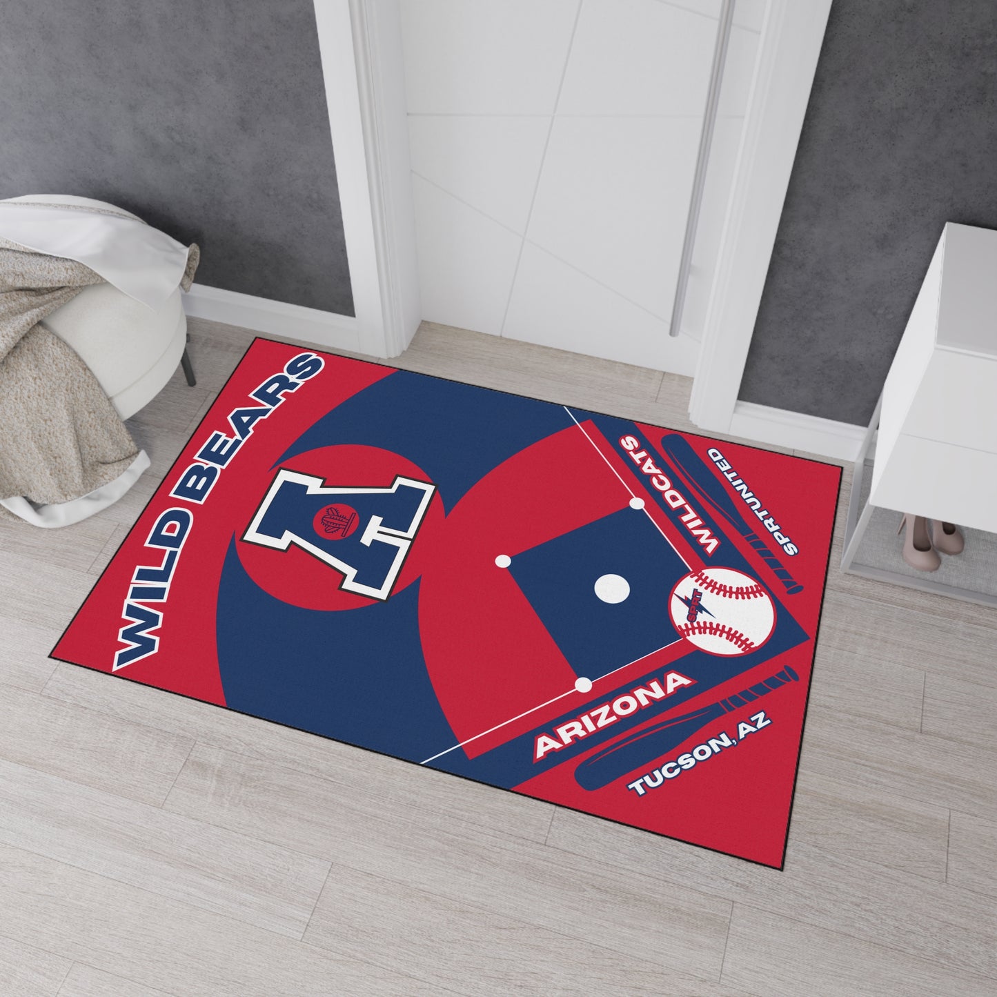 Arizona - Baseball Rug