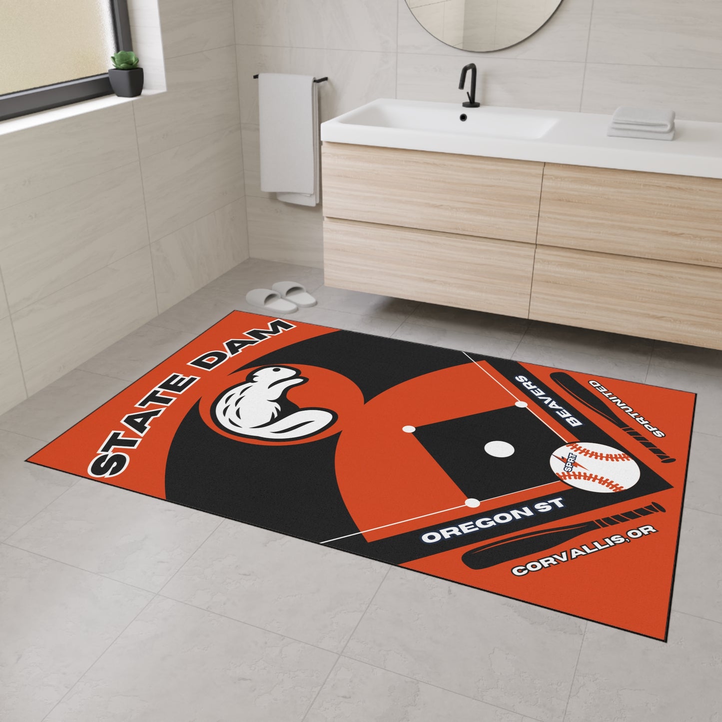 Oregon State- Baseball Rug