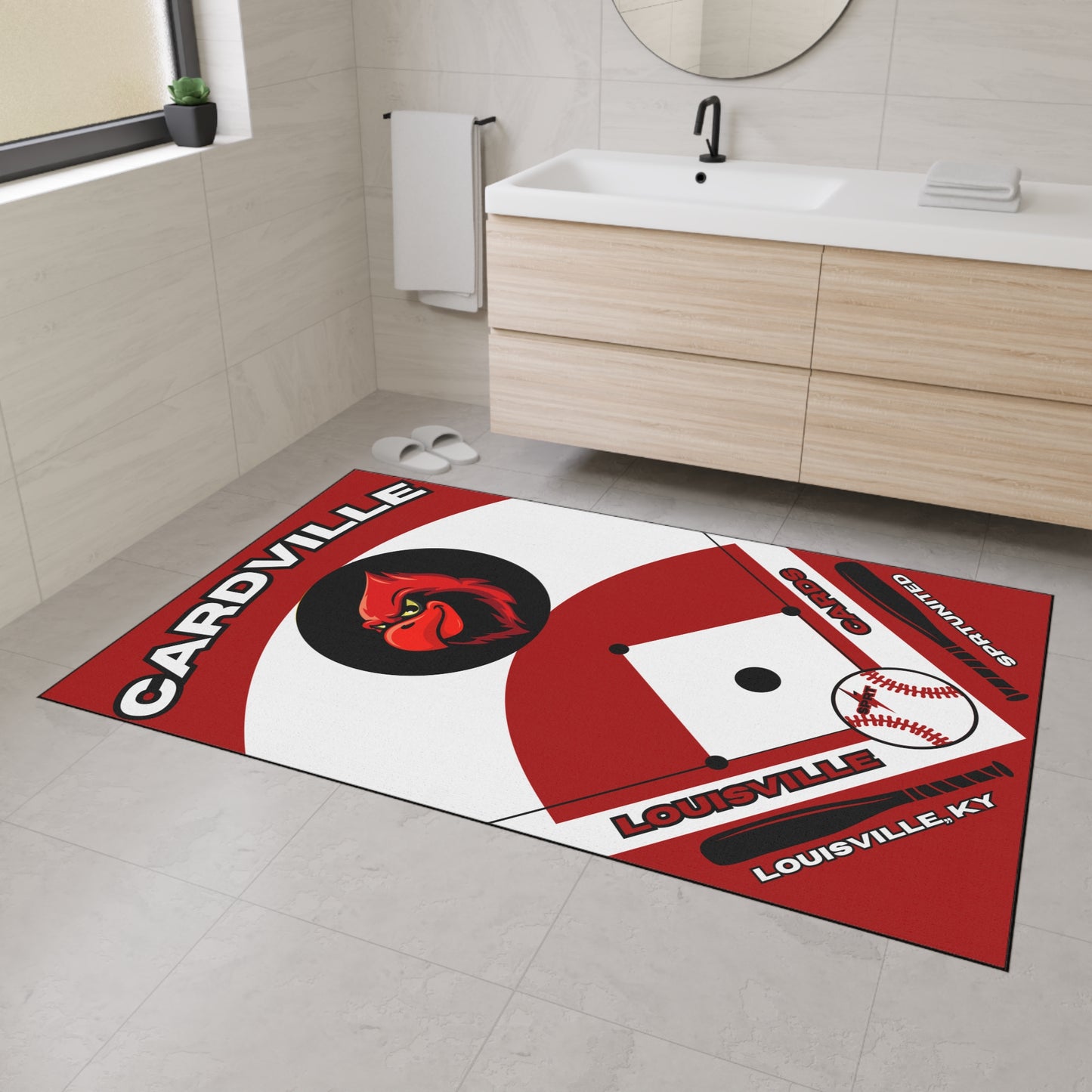 Louisville- Baseball Rug
