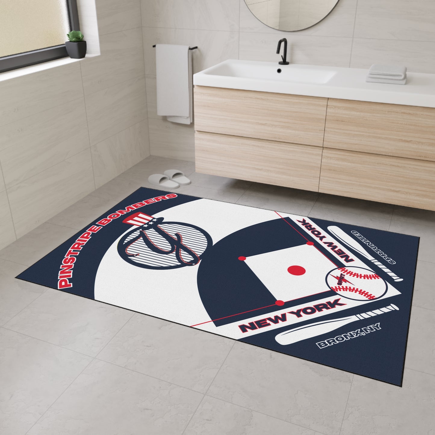 NY Yankees- GameDay Baseball Rug