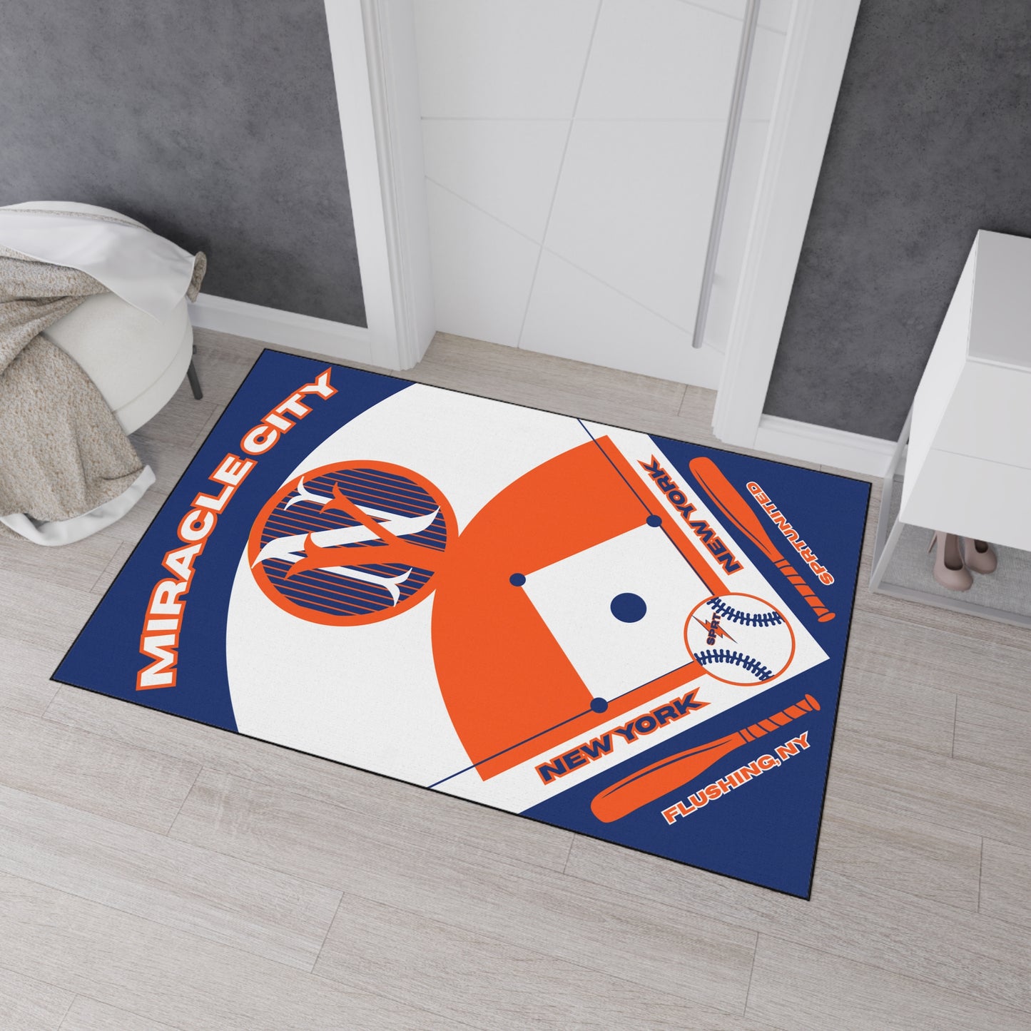 NY Mets- GameDay Baseball Rug