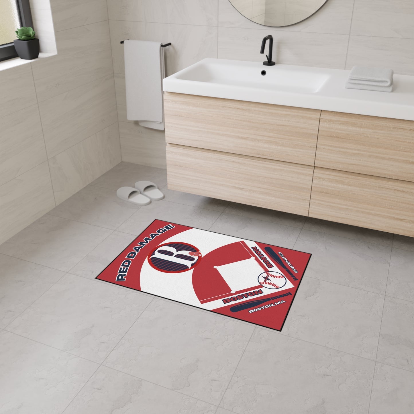 Boston Red Sox- Baseball Rug