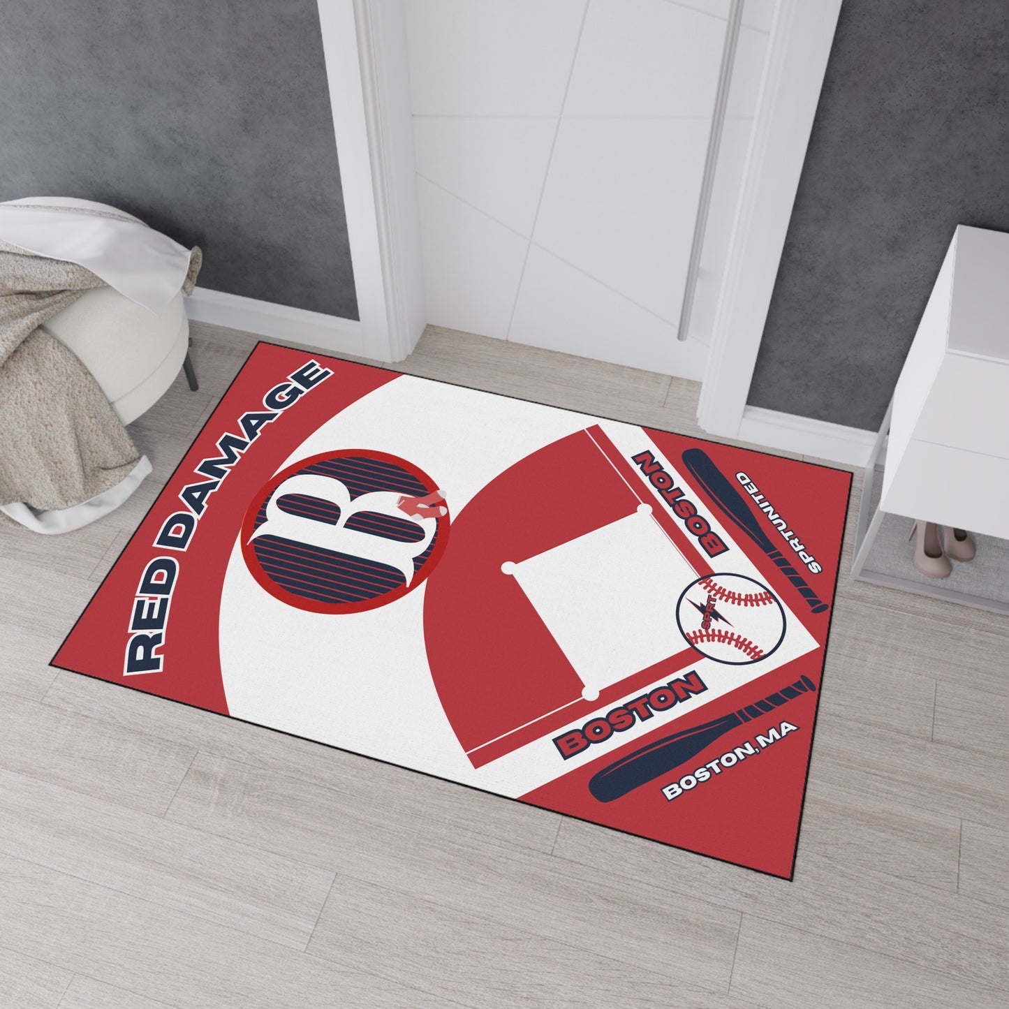 Boston Red Sox- Baseball Rug