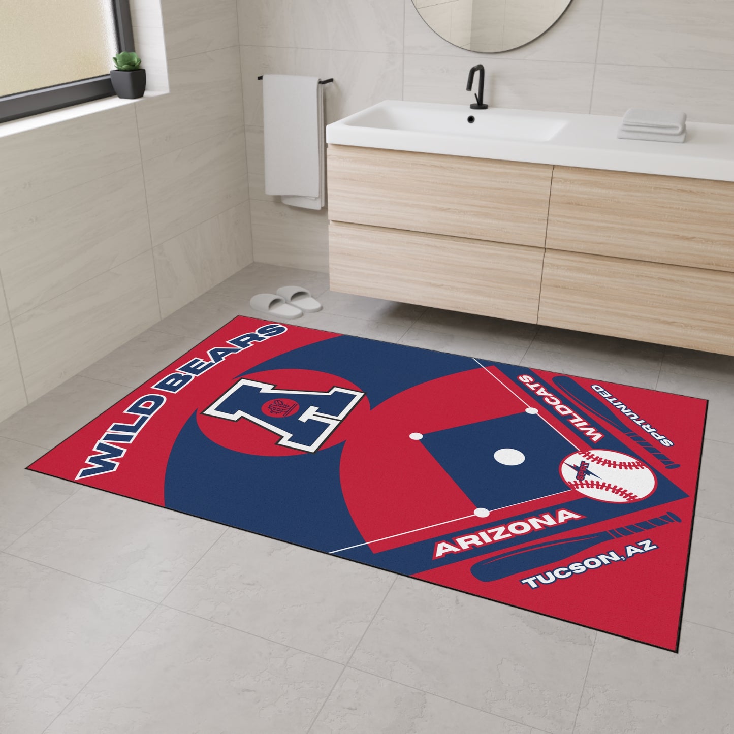 Arizona - Baseball Rug