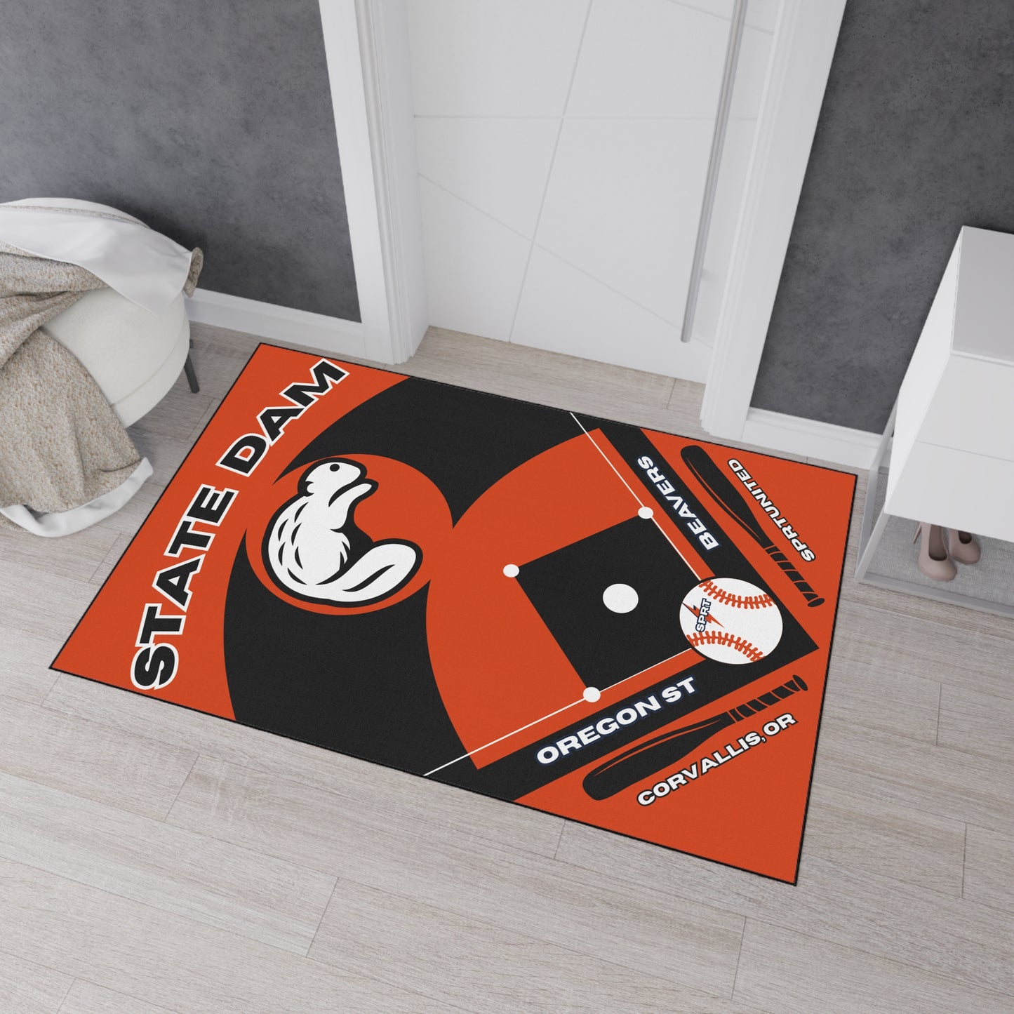 Oregon State- Baseball Rug