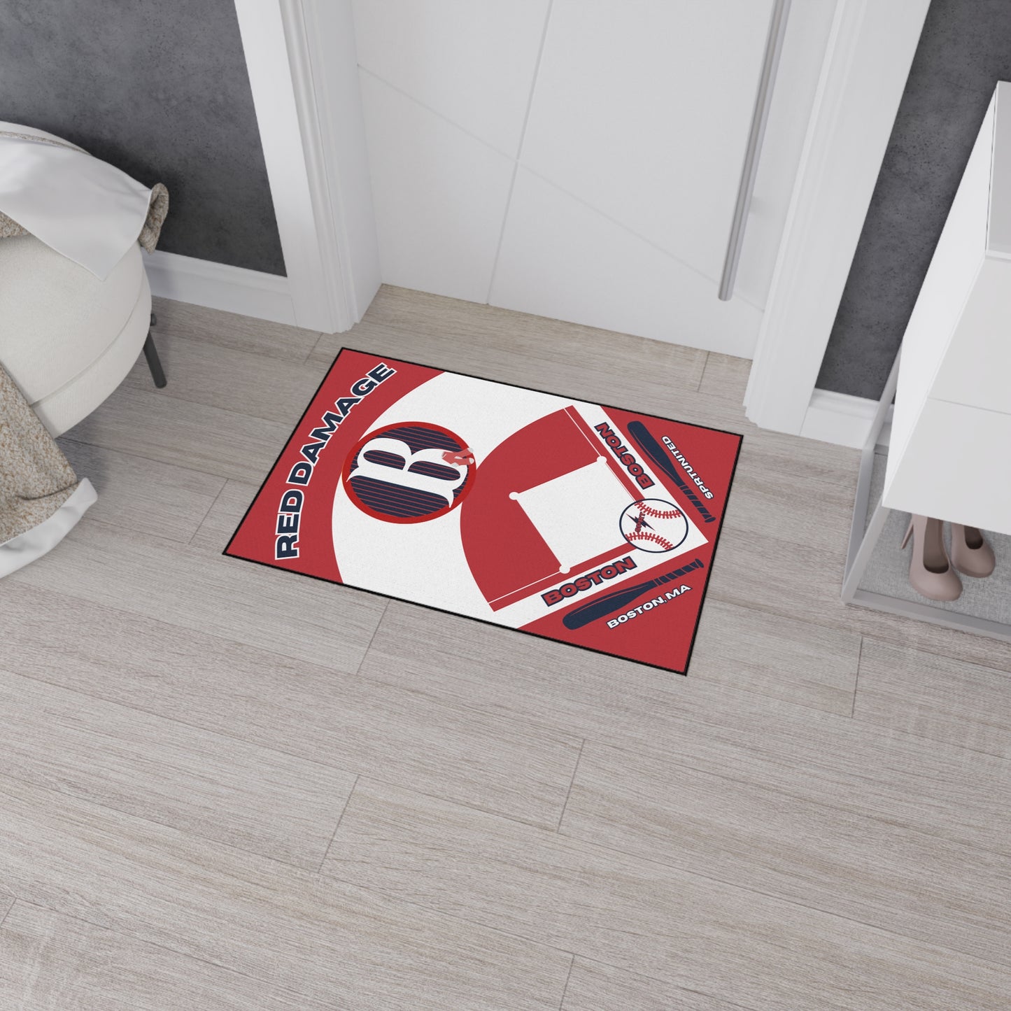 Boston Red Sox- Baseball Rug
