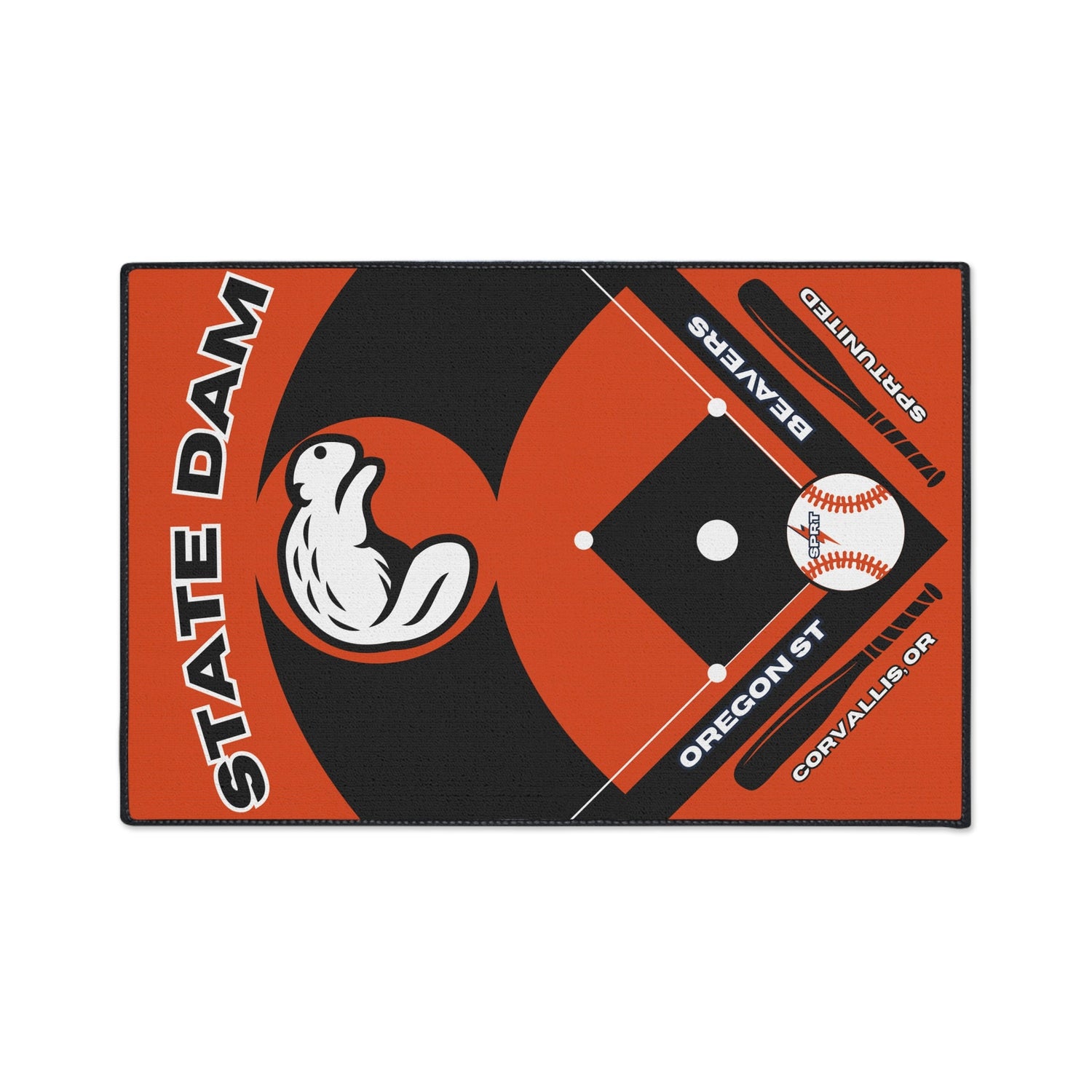 Collegiate Baseball Rugs