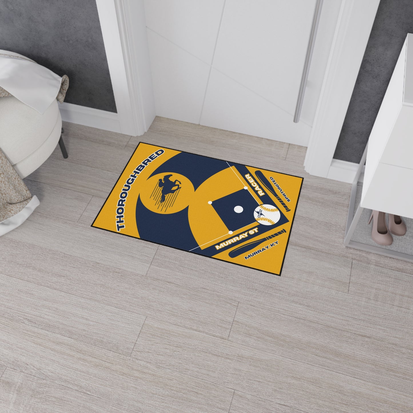 Murray State Baseball Rug[2ft x 3ft]