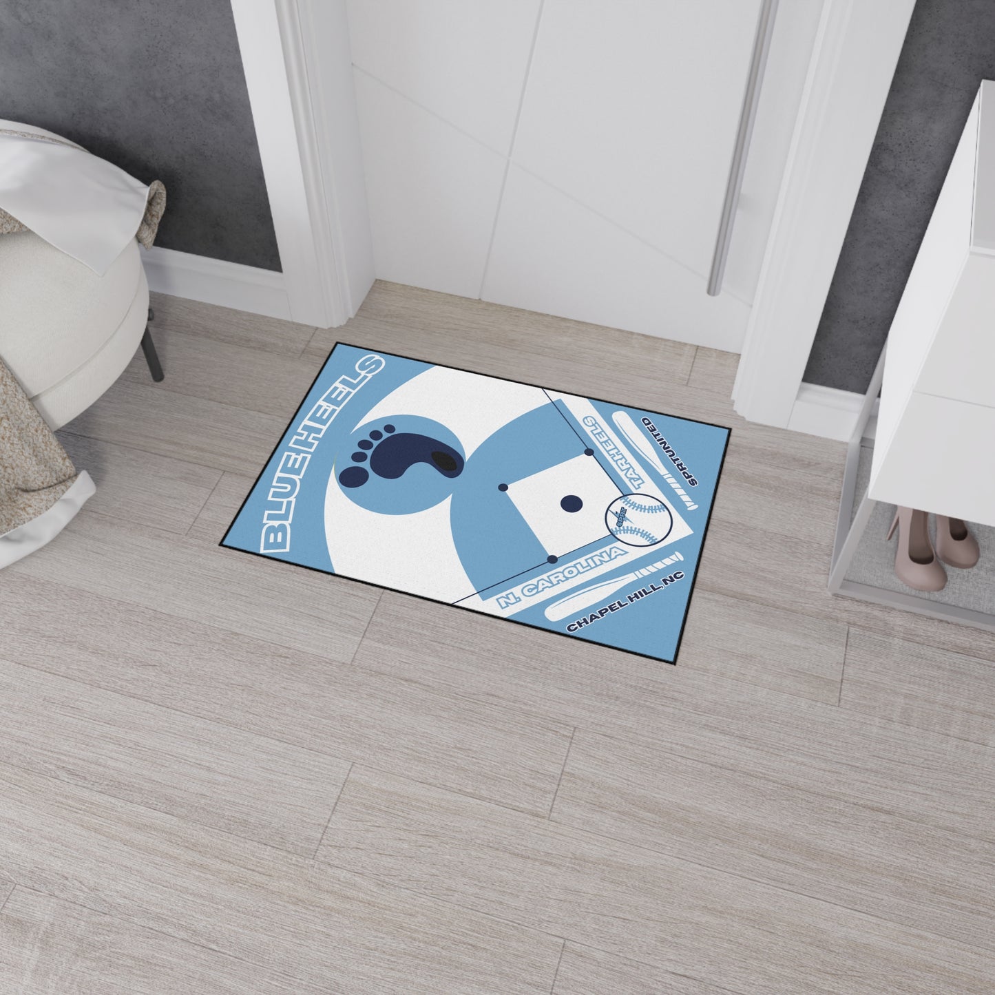 North Carolina Baseball Rug[2ft x 3ft]