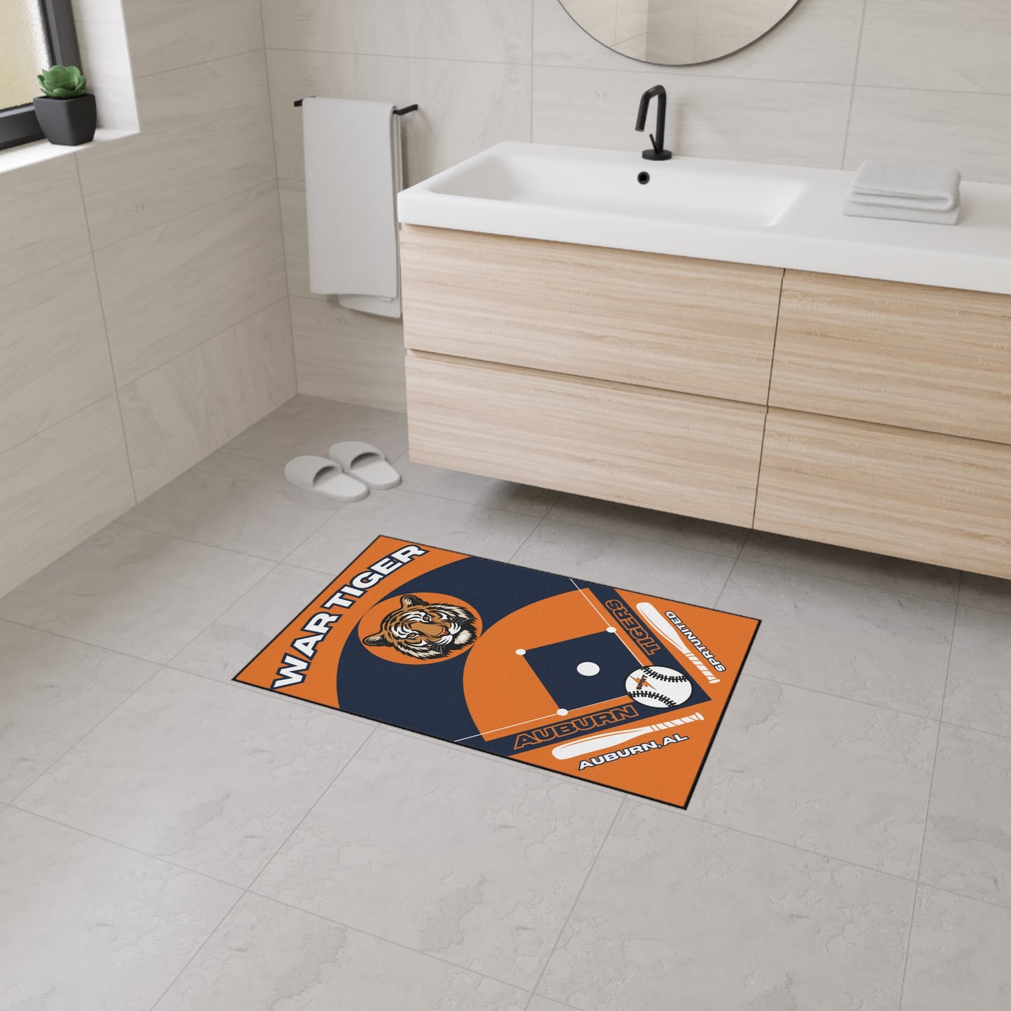 Auburn Baseball Rug[2ft x 3ft]