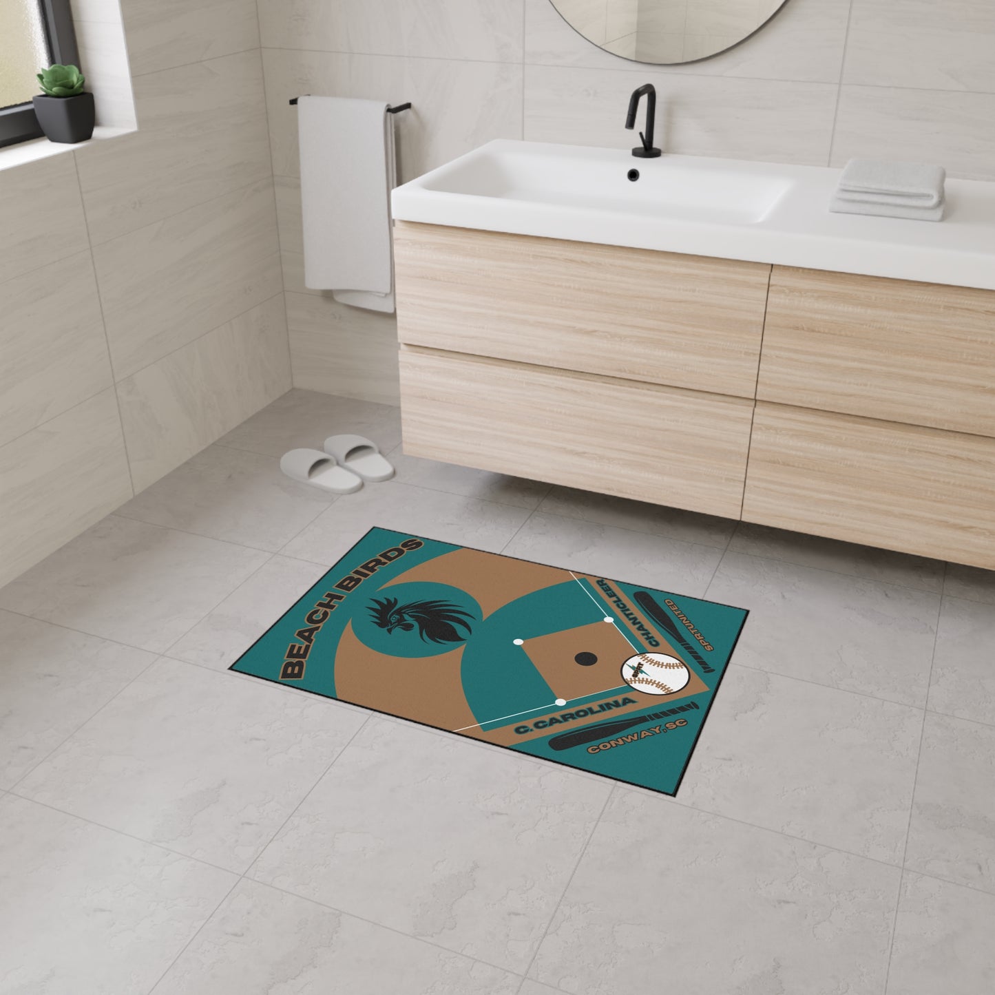 Coastal Carolina Baseball Rug [2ft x 3ft]