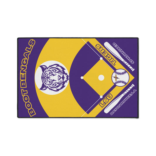 LSU- Baseball Rug