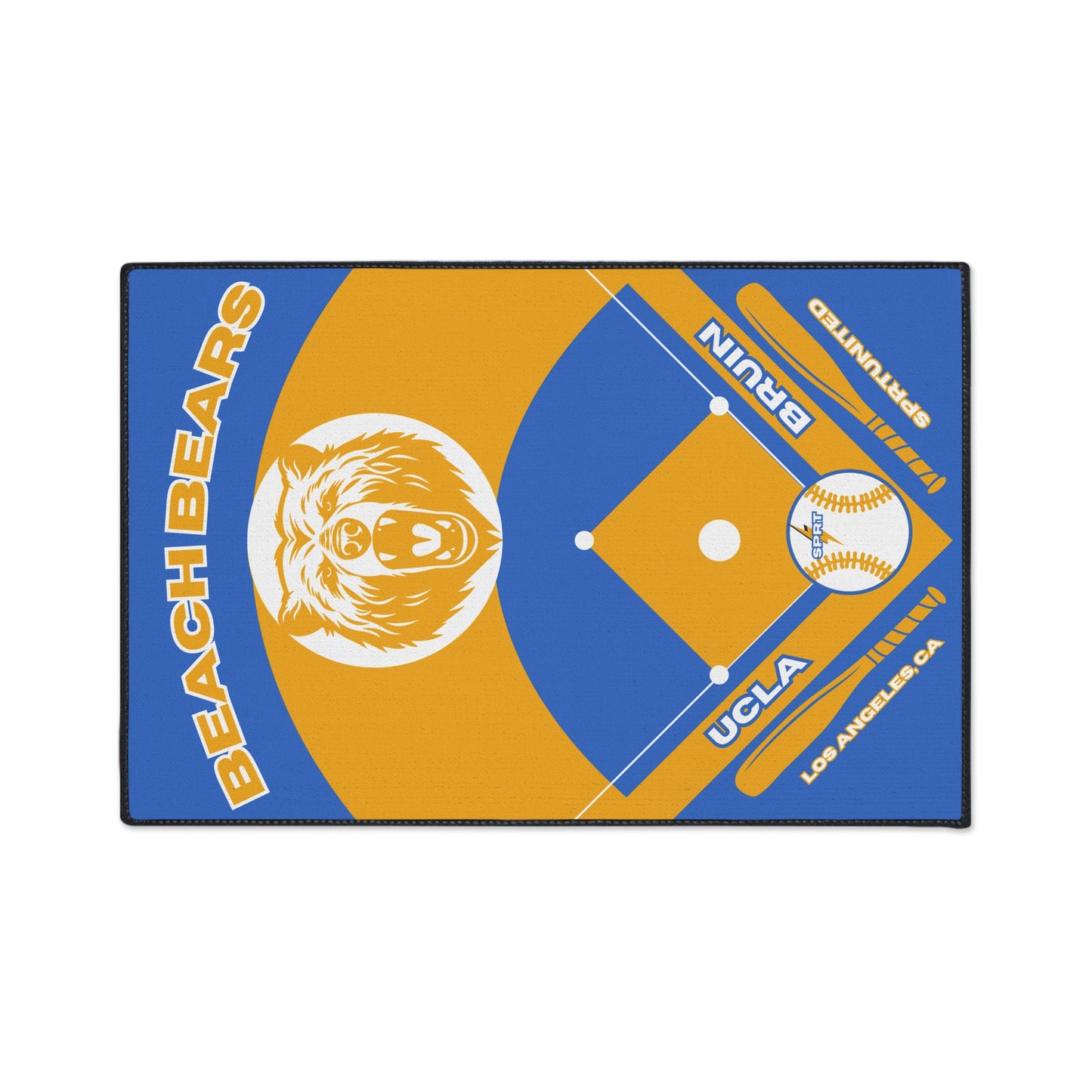 UCLA Baseball Rug [2ft x 3ft]
