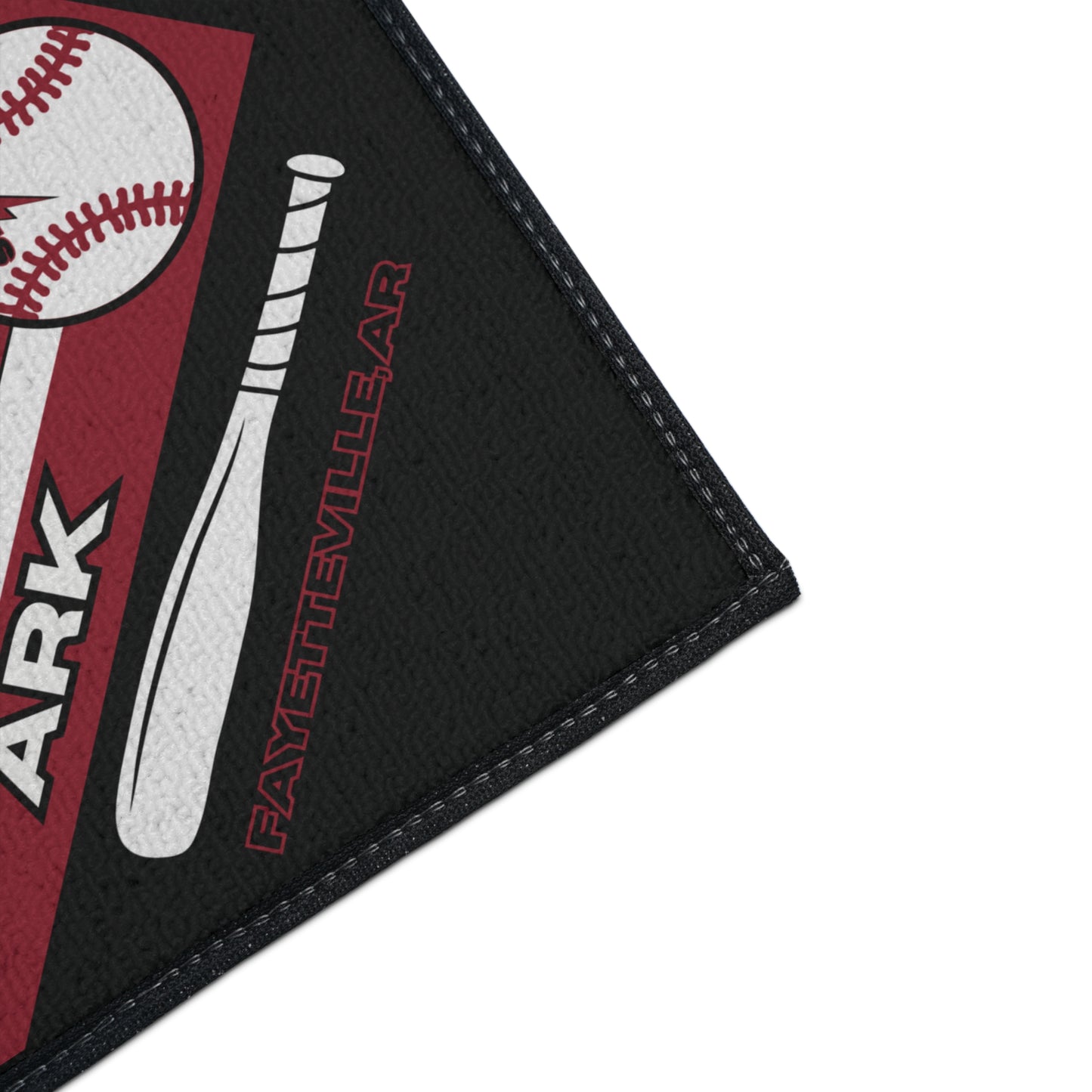 Arkansas Baseball Rug[2ft x 3ft]