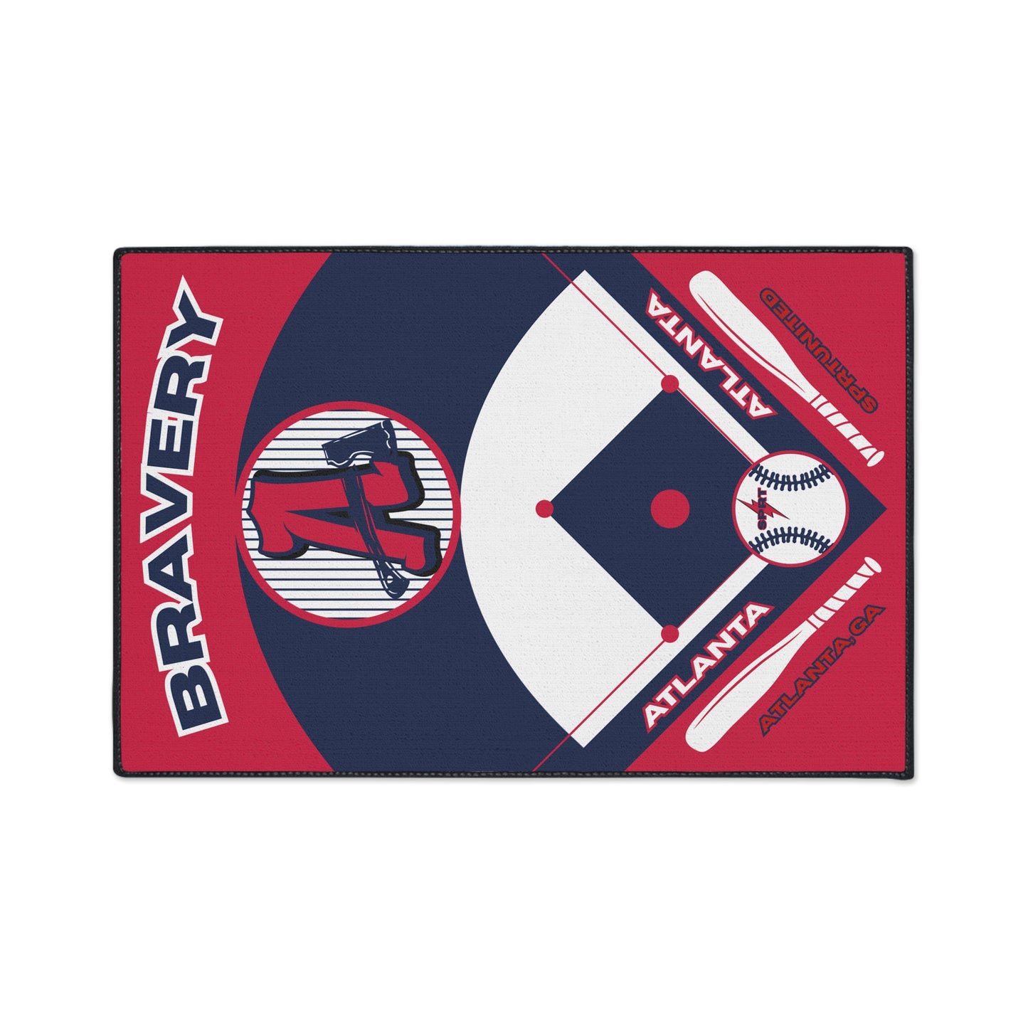 Atlanta Baseball Rug[2ft x 3ft]