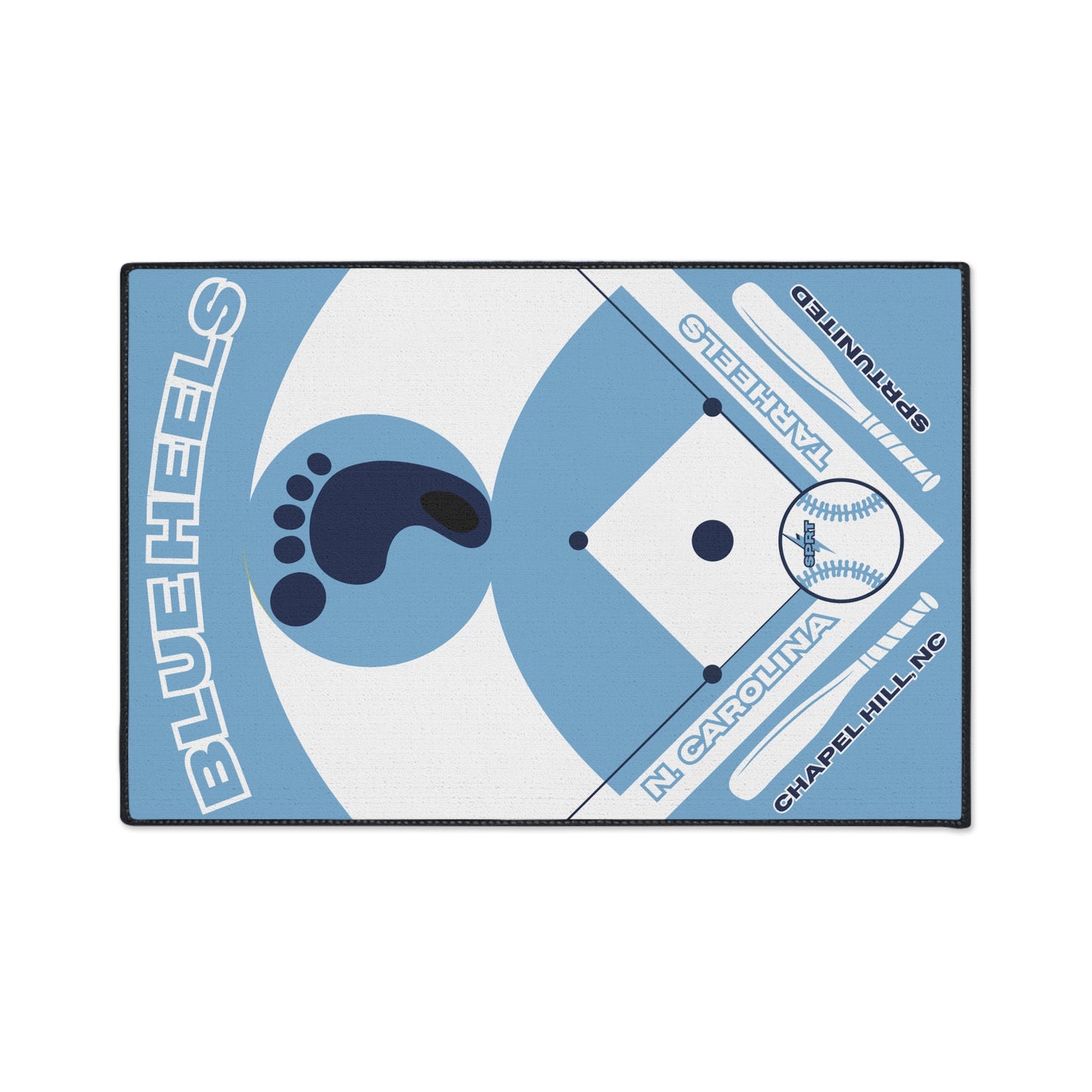 North Carolina Baseball Rug[2ft x 3ft]