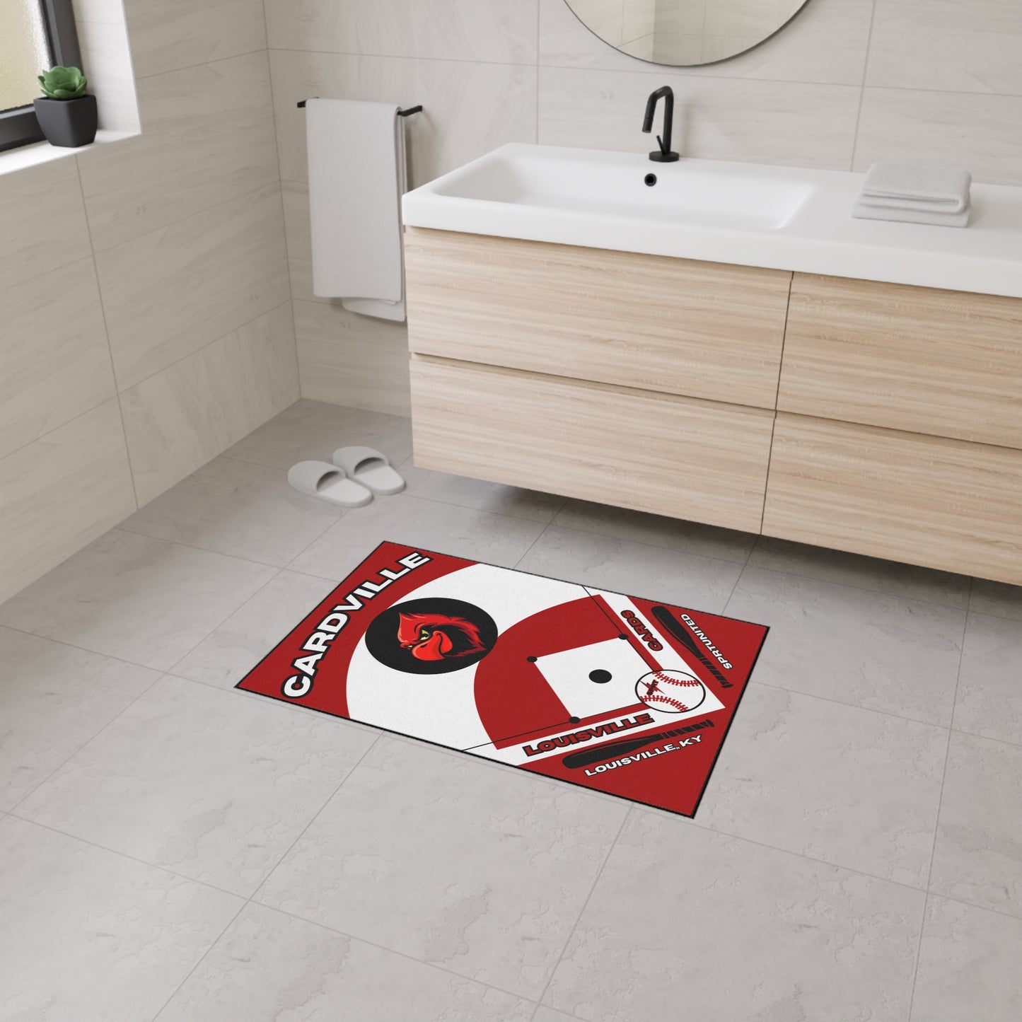 Louisville Baseball Rug[2ft x 3ft]