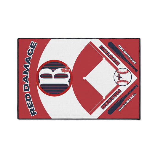Boston Red Sox Baseball Rug[2ft x 3ft]