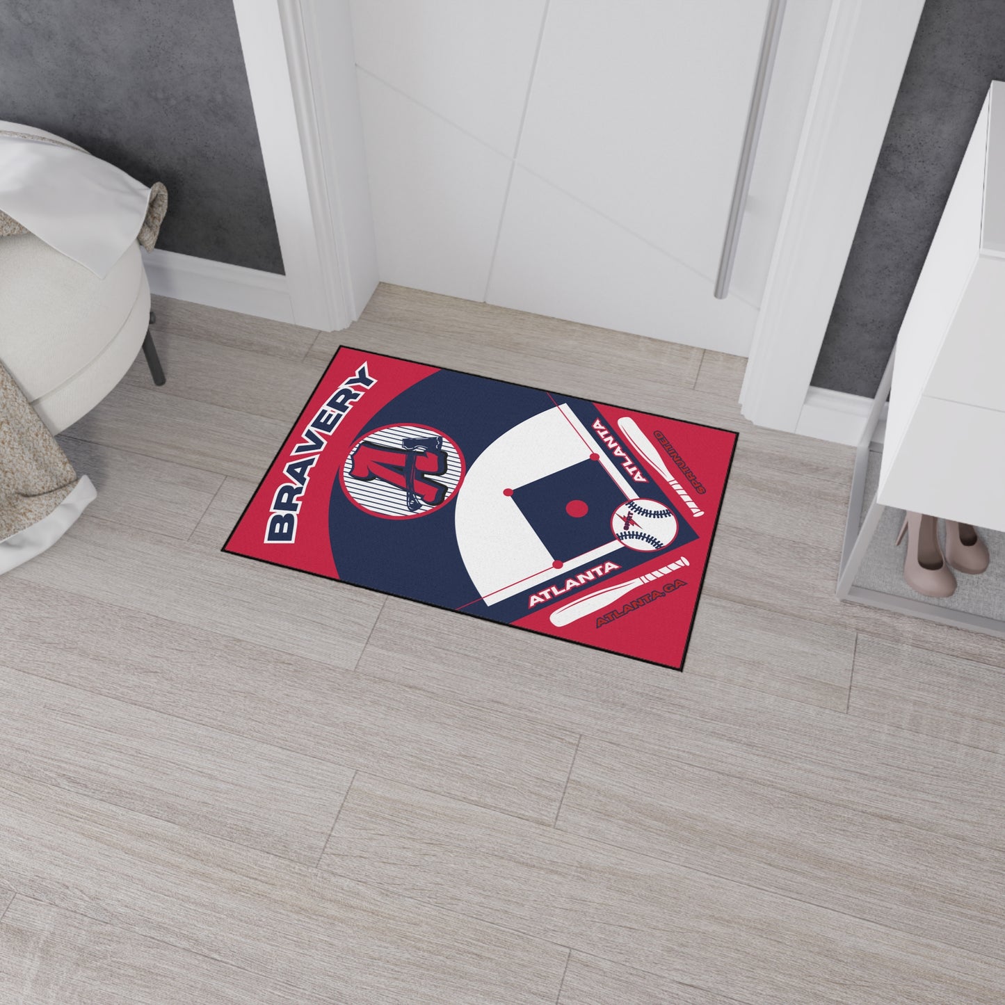Atlanta Baseball Rug[2ft x 3ft]