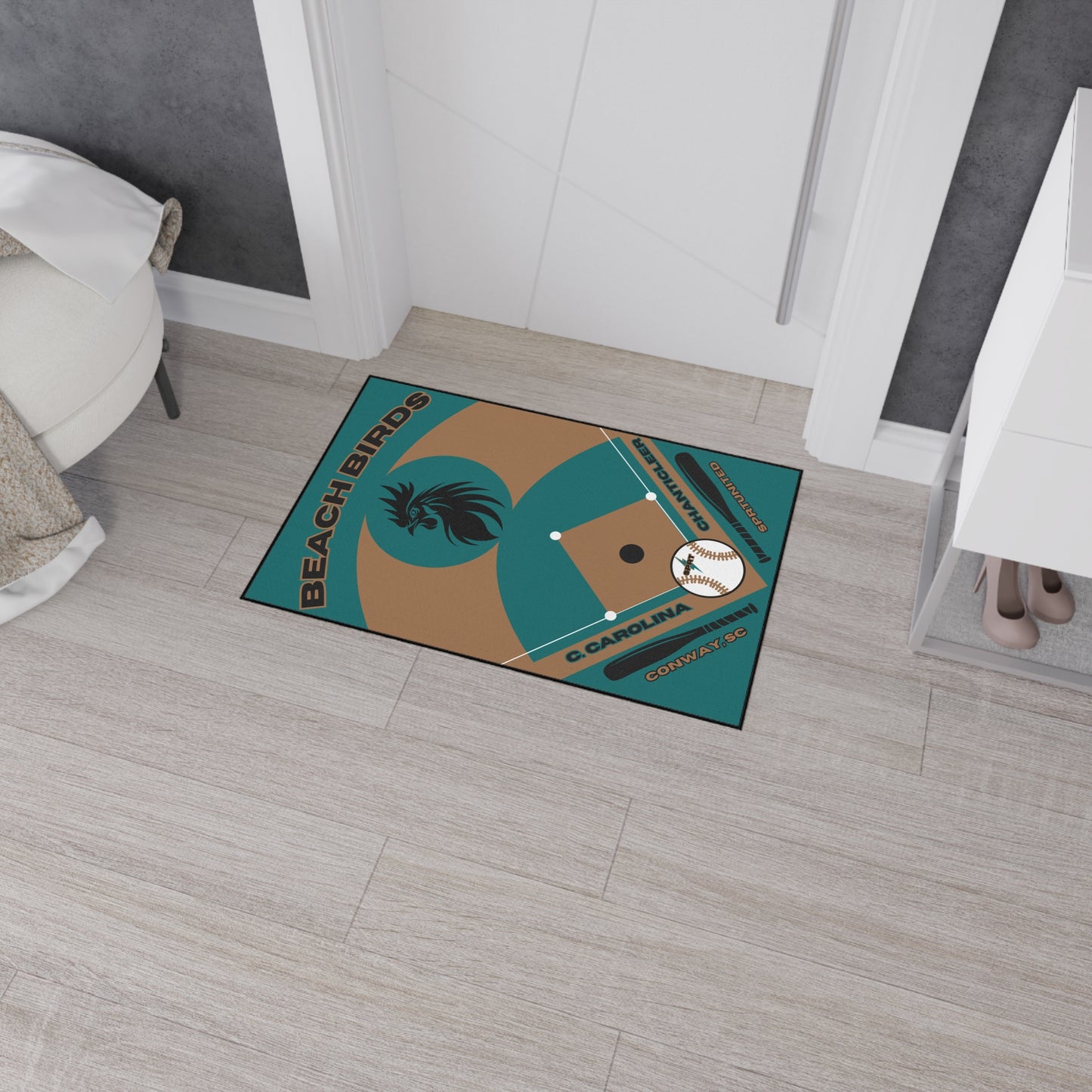 Coastal Carolina Baseball Rug [2ft x 3ft]