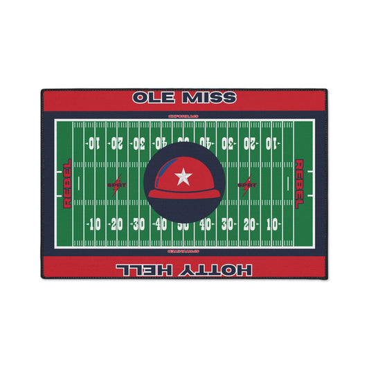 Ole Miss- GameDay Football Rug