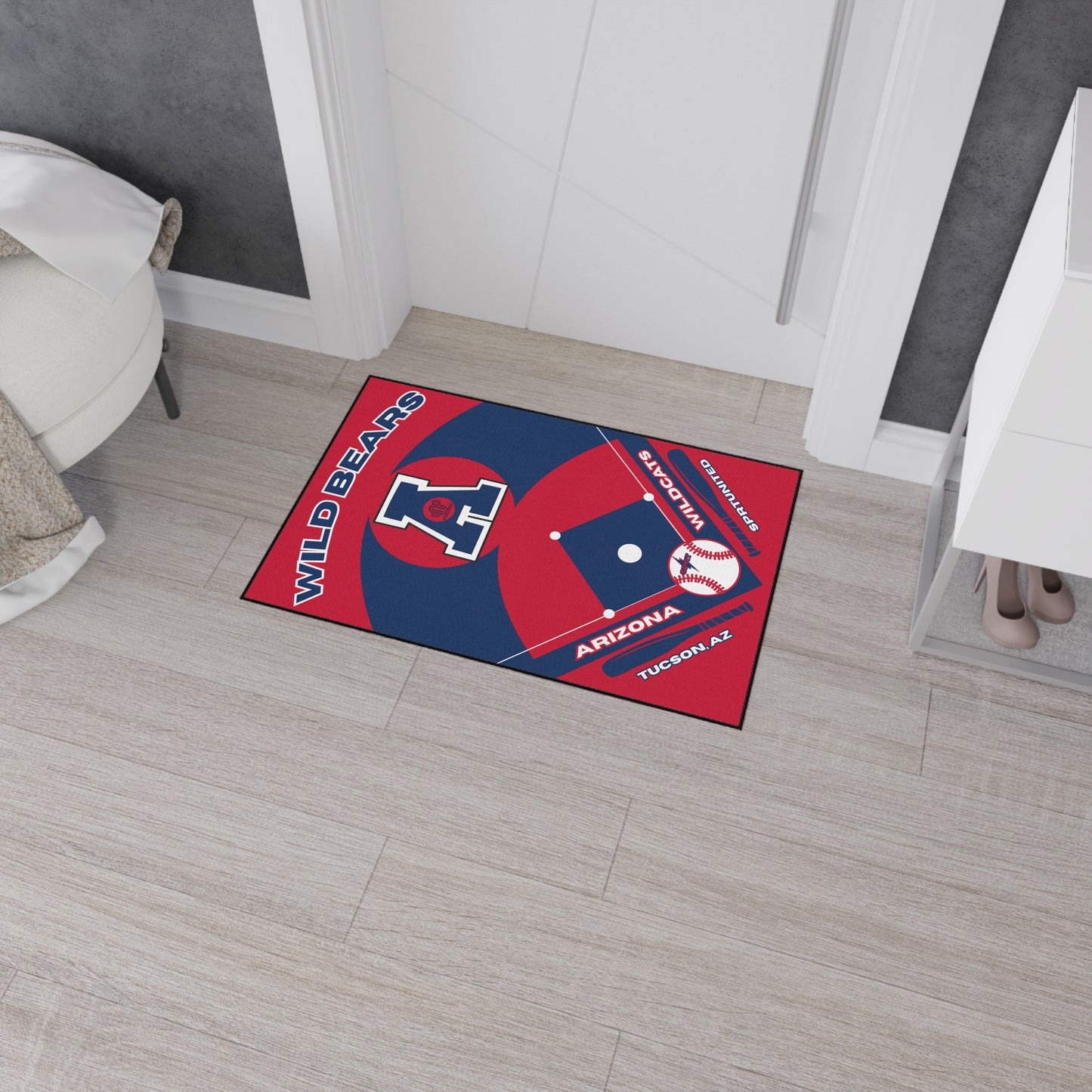 Arizona Baseball Rug[2ft x 3ft]