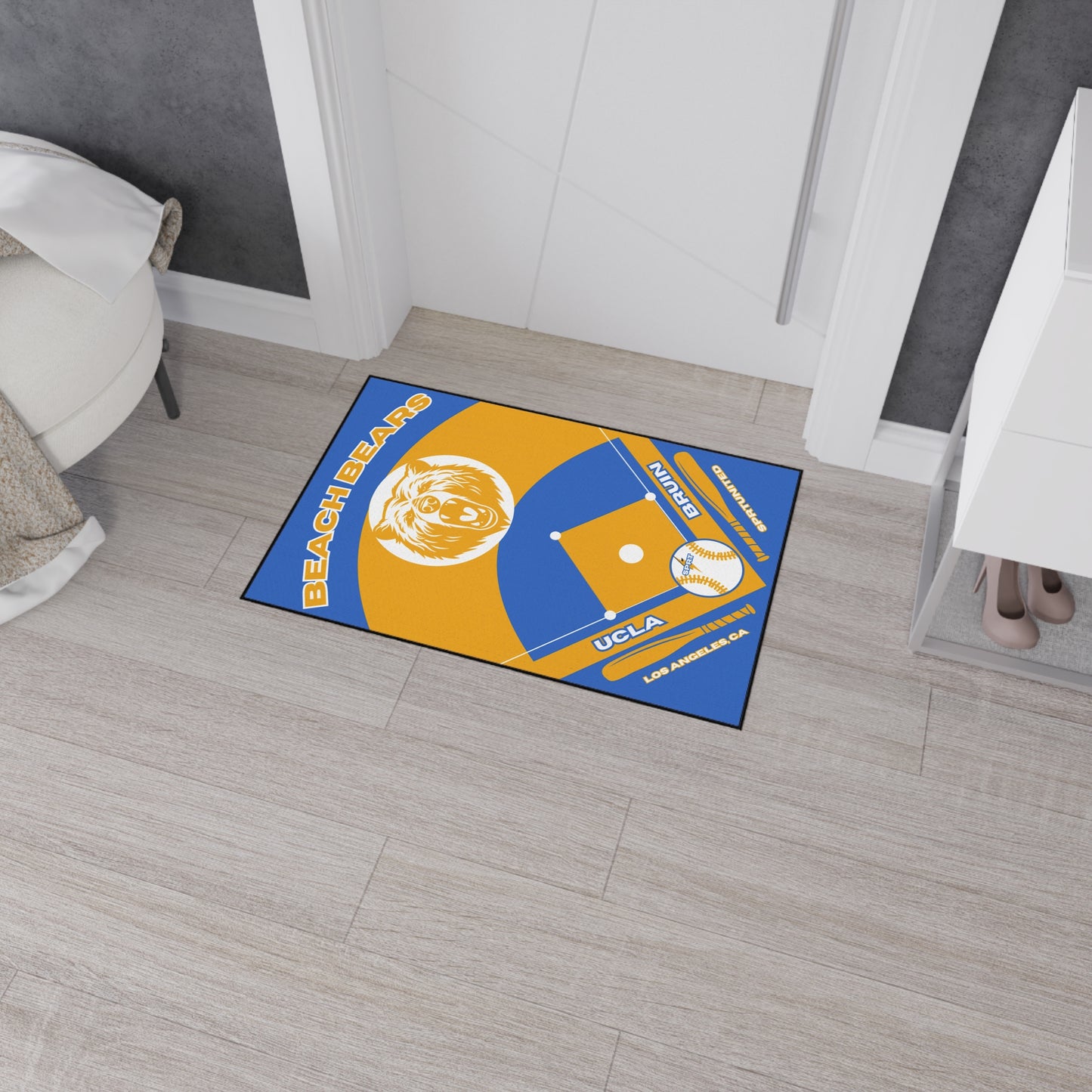 UCLA Baseball Rug [2ft x 3ft]