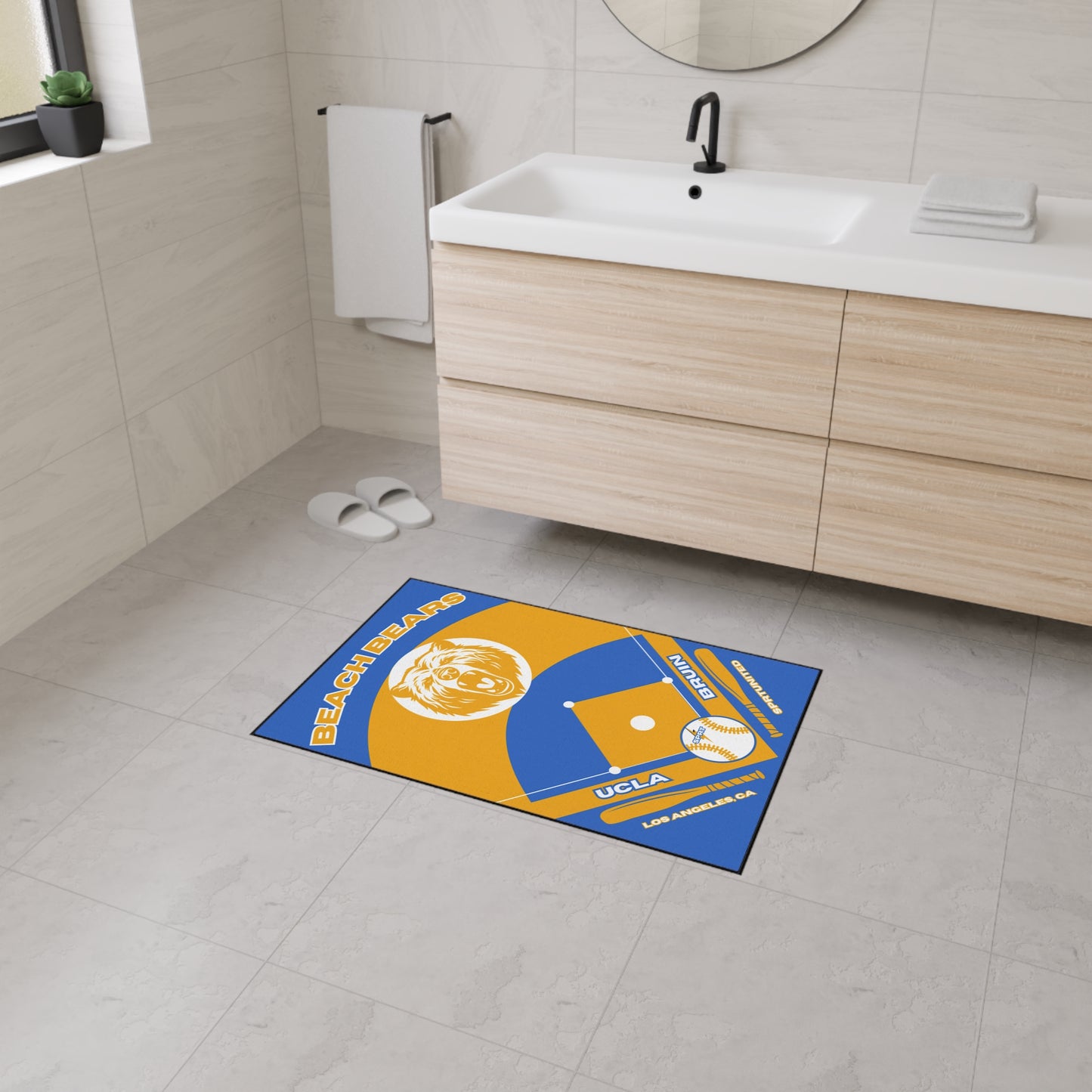 UCLA Baseball Rug [2ft x 3ft]