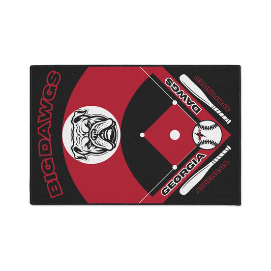 Georgia Baseball Rug[2ft x 3ft]