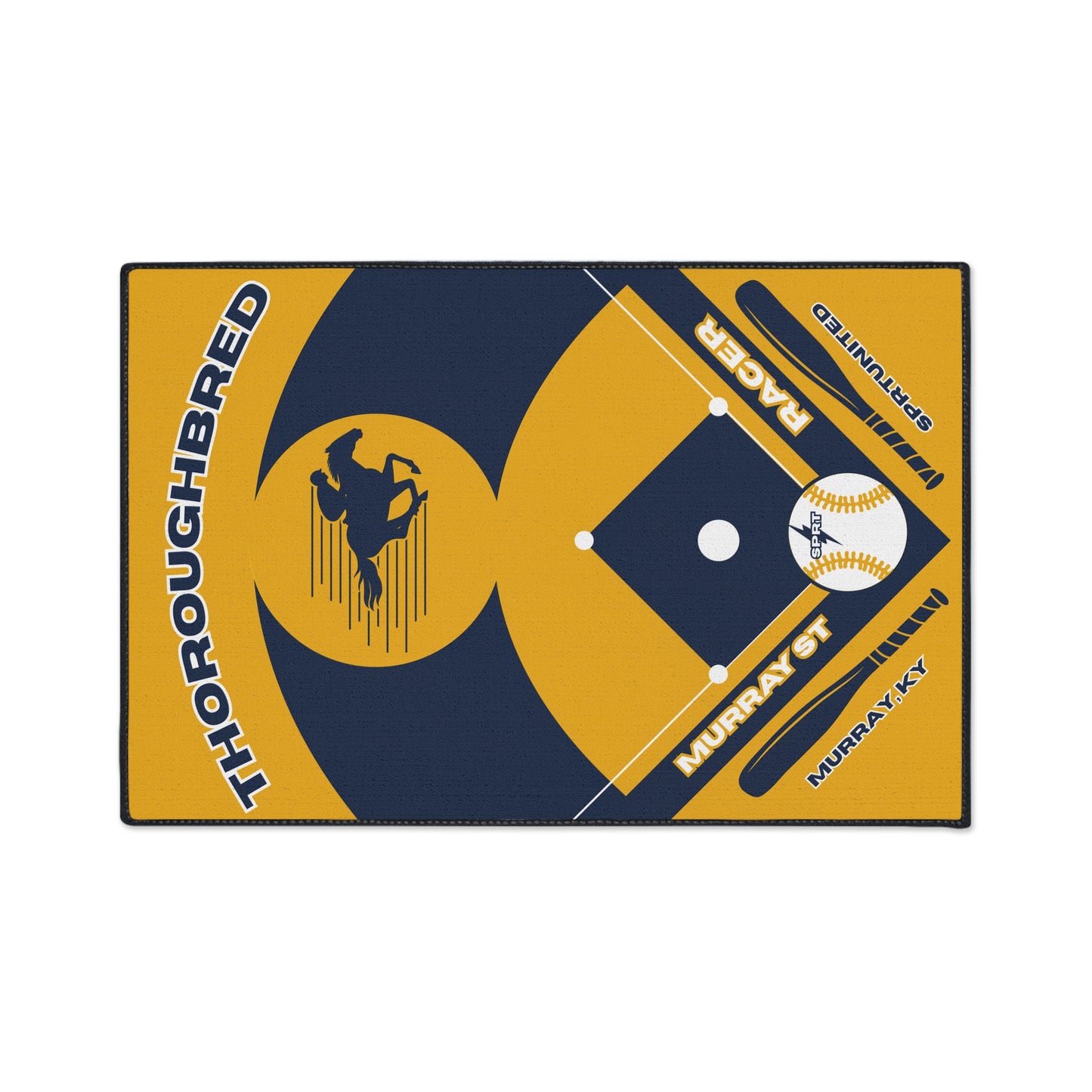 Murray State Baseball Rug[2ft x 3ft]