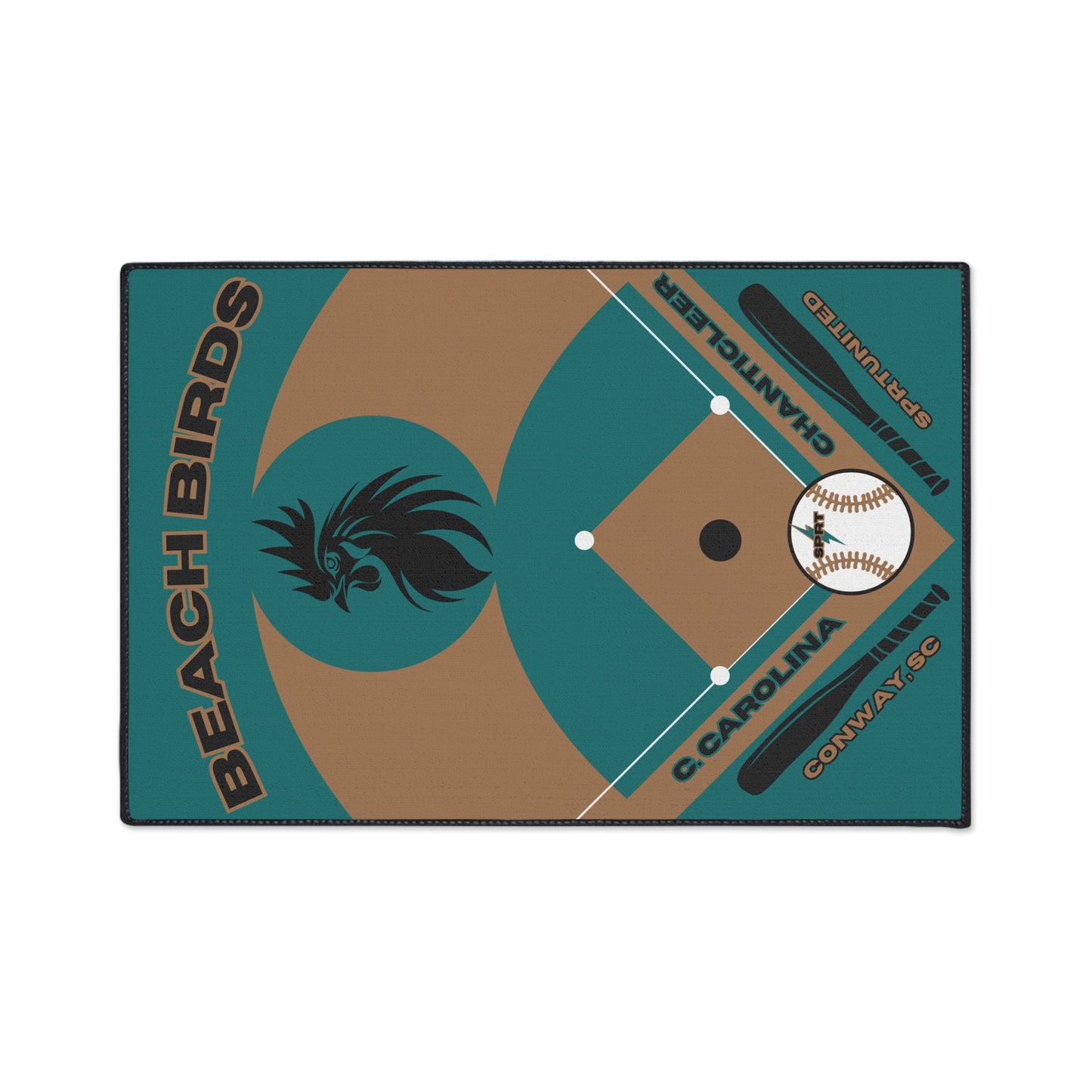 Coastal Carolina Baseball Rug [2ft x 3ft]