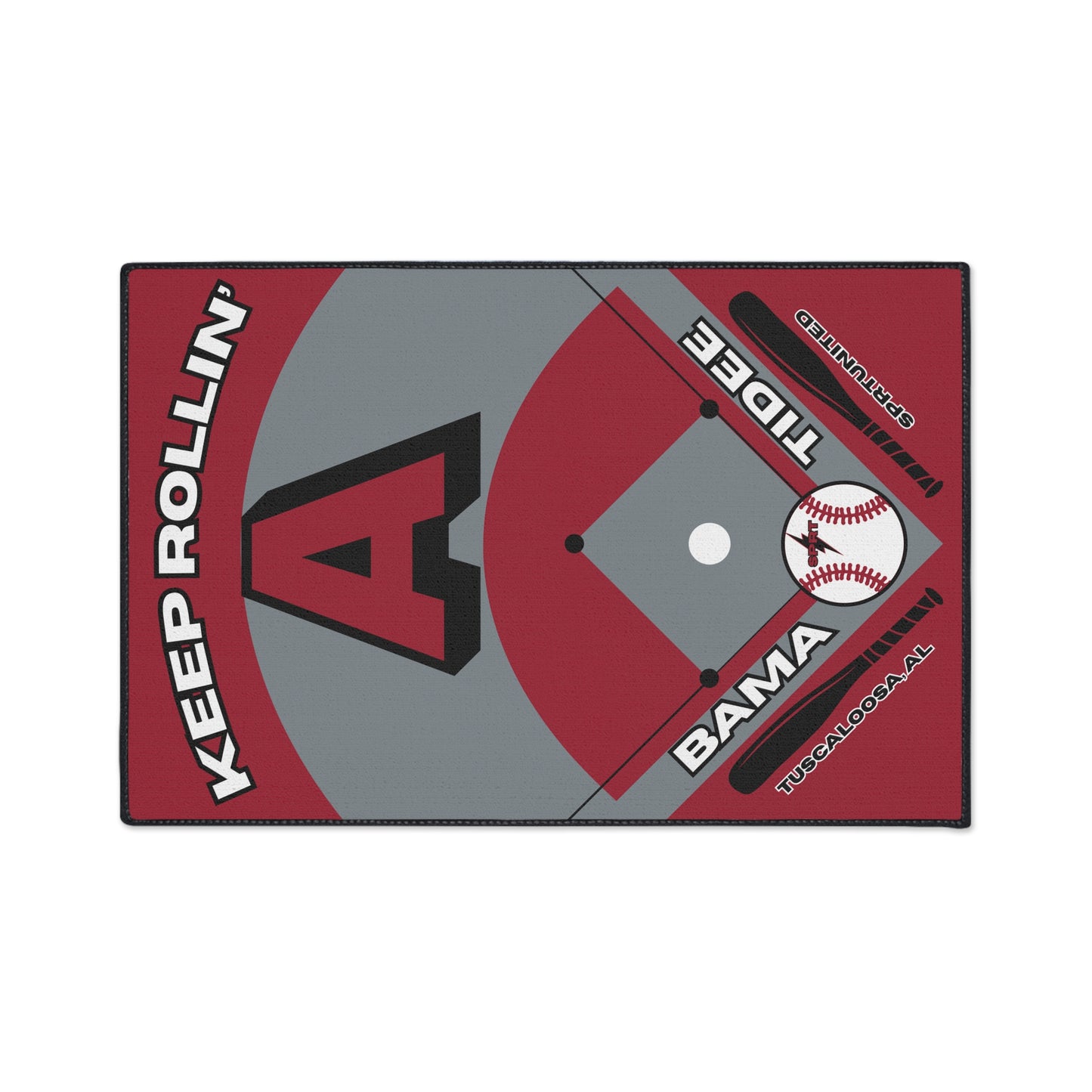 Alabama Baseball Rug[2ft x 3ft]