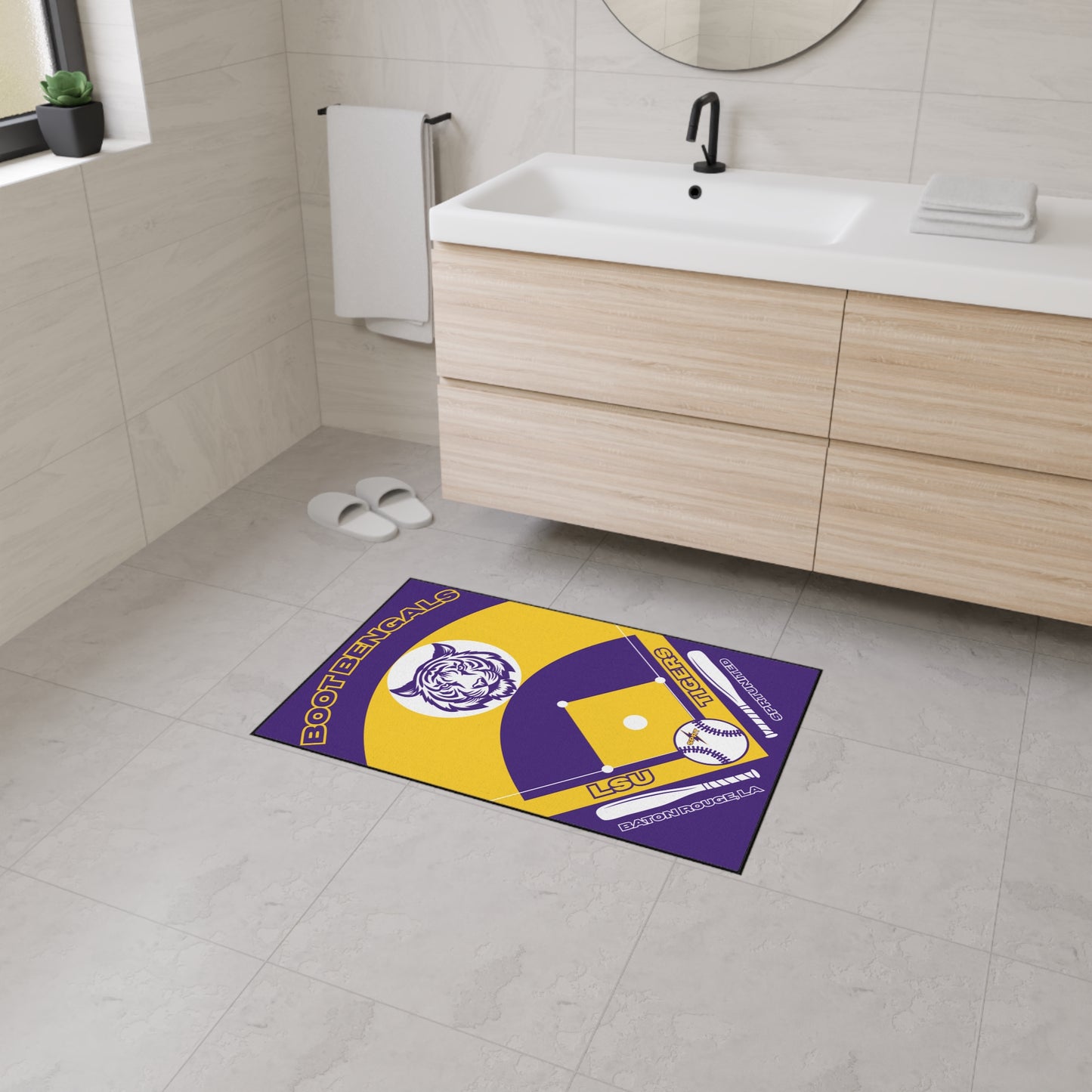 LSU Baseball Rug [2ft x 3ft]