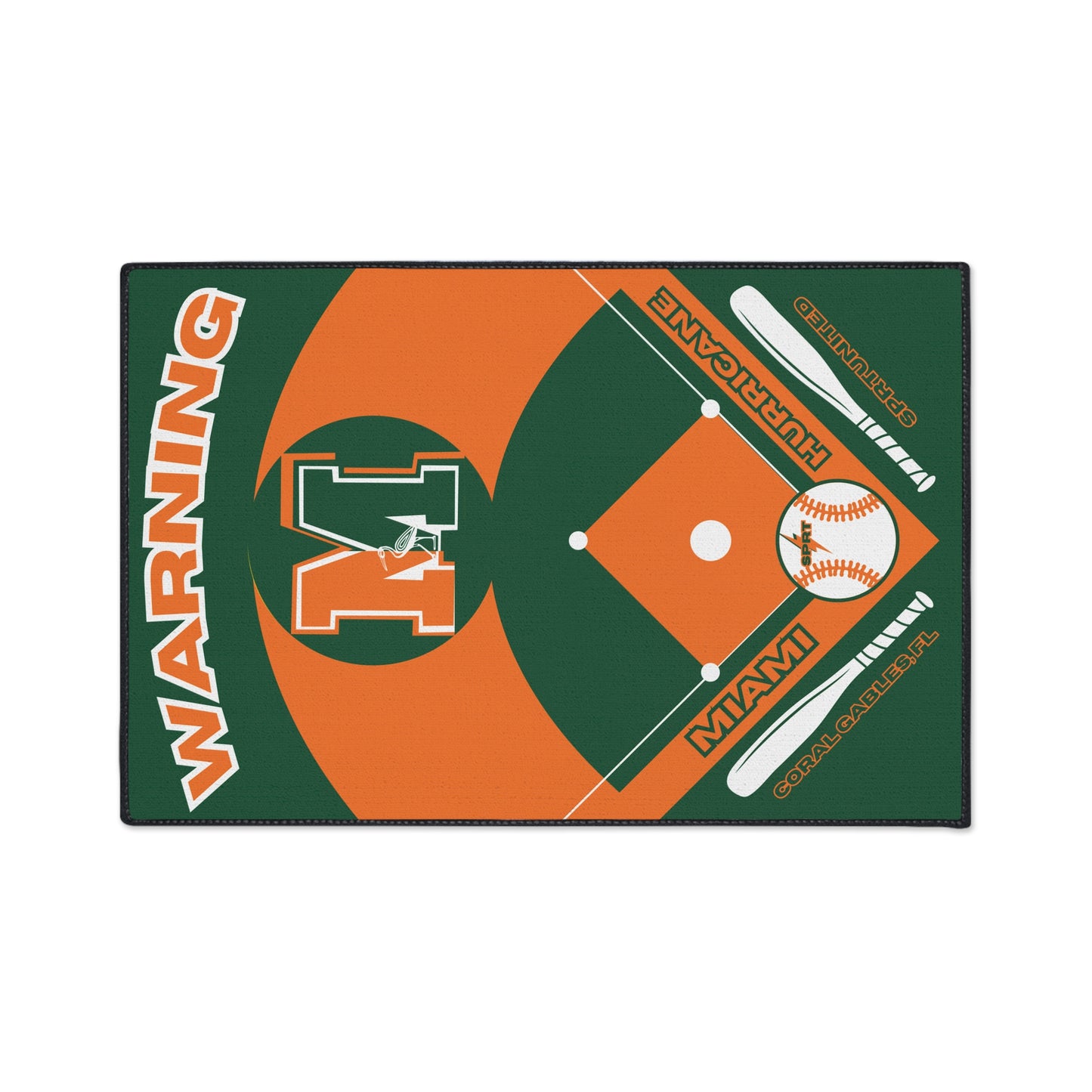Miami Baseball Rug [2ft x 3ft]