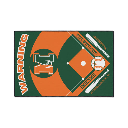 Miami Baseball Rug [2ft x 3ft]