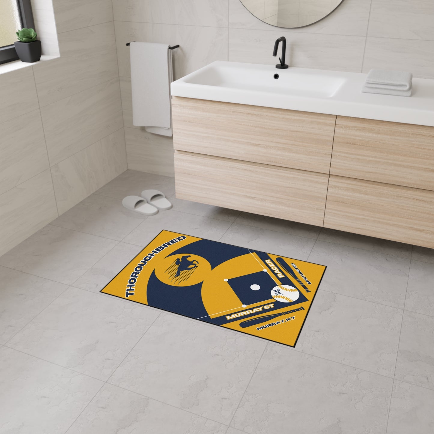 Murray State Baseball Rug[2ft x 3ft]