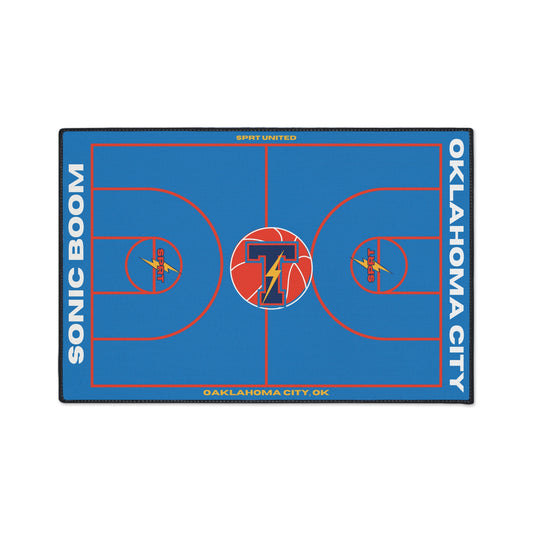 Thunder Basketball Rug [2ft x 3ft]