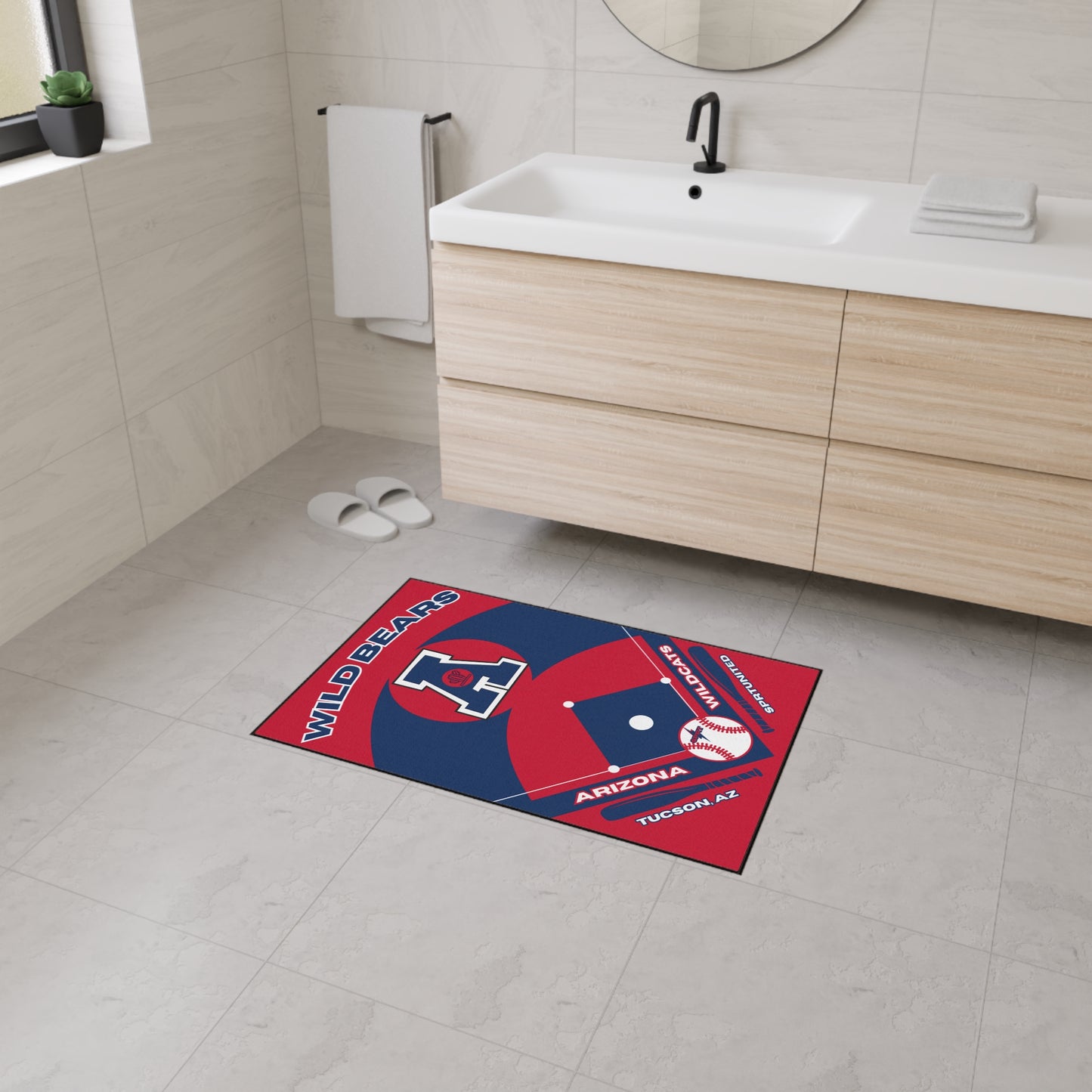 Arizona Baseball Rug[2ft x 3ft]