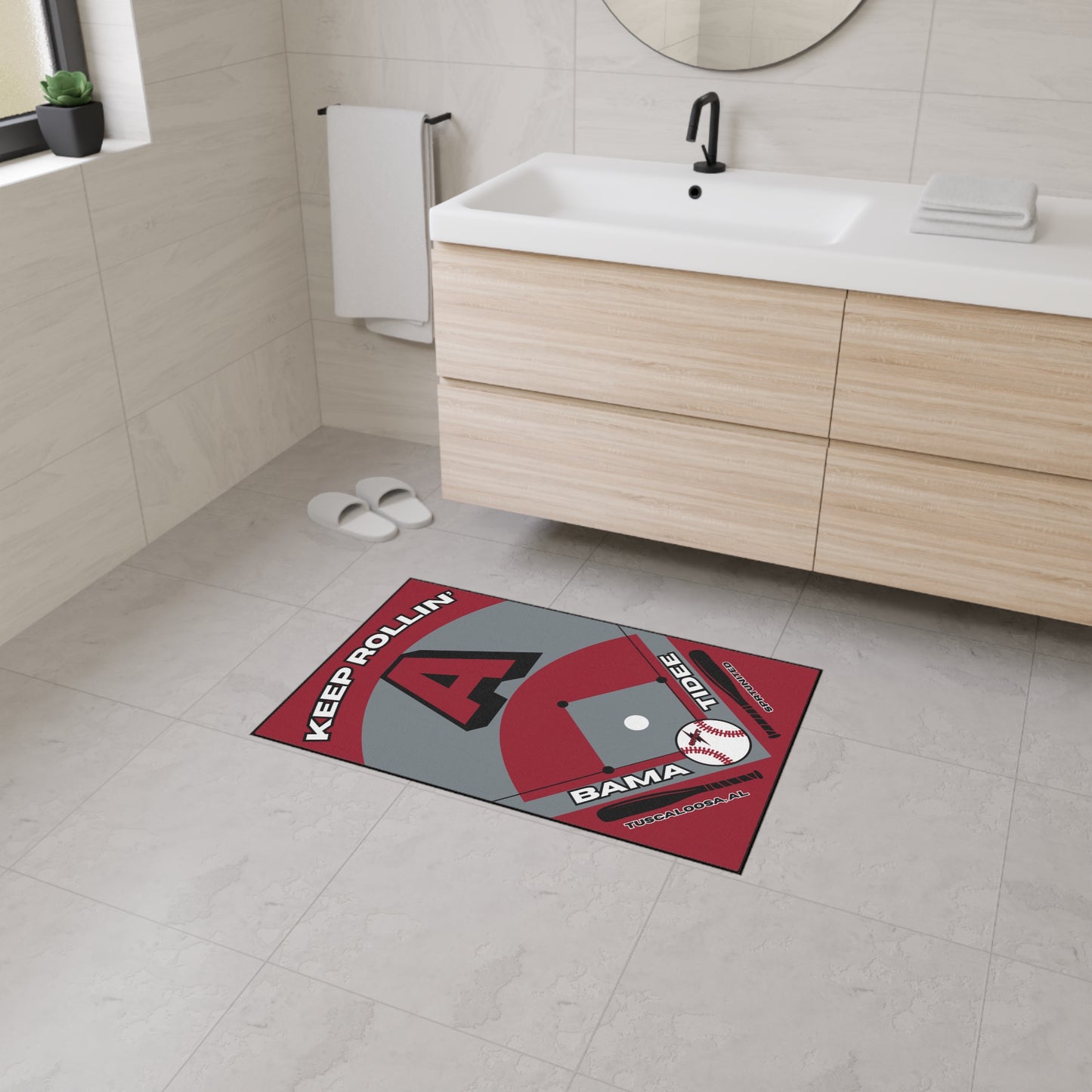 Alabama Baseball Rug[2ft x 3ft]