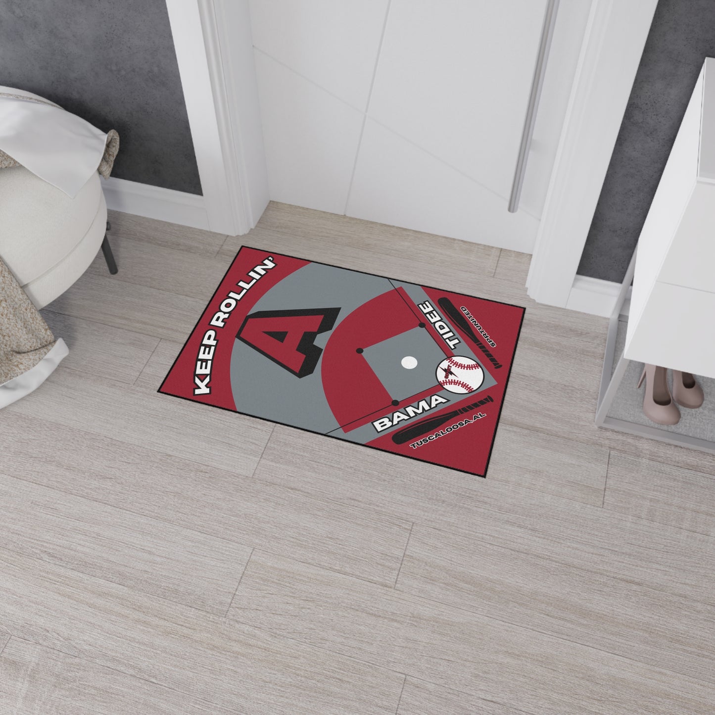 Alabama Baseball Rug[2ft x 3ft]