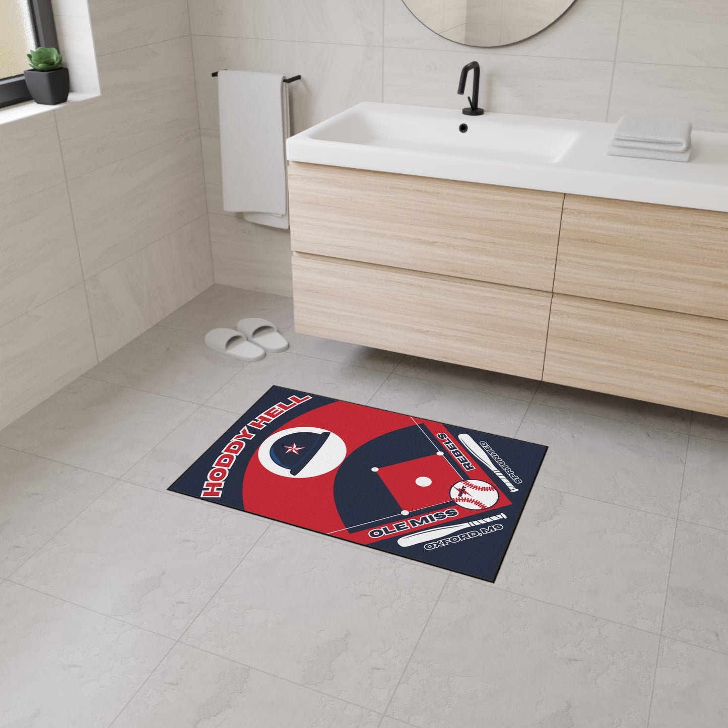 Ole Miss Baseball Rug[2ft x 3ft]
