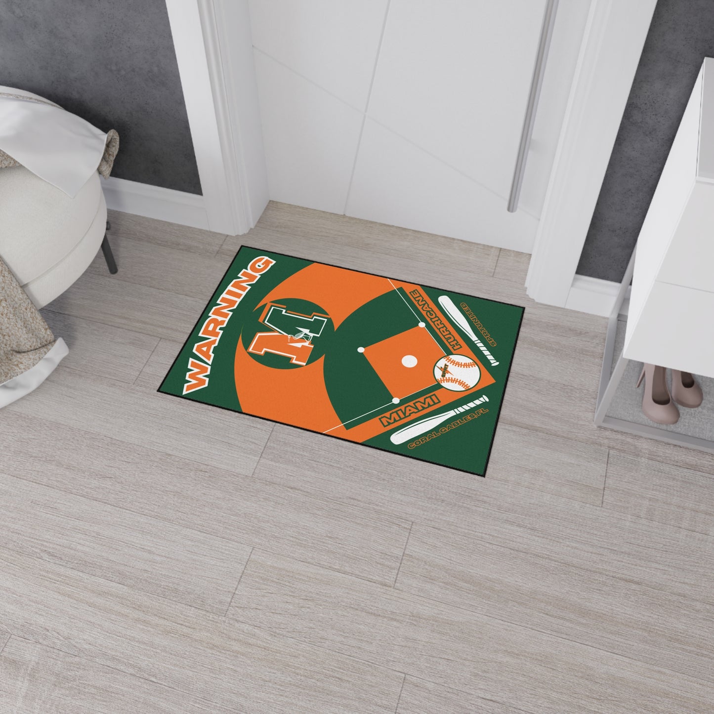 Miami Baseball Rug [2ft x 3ft]